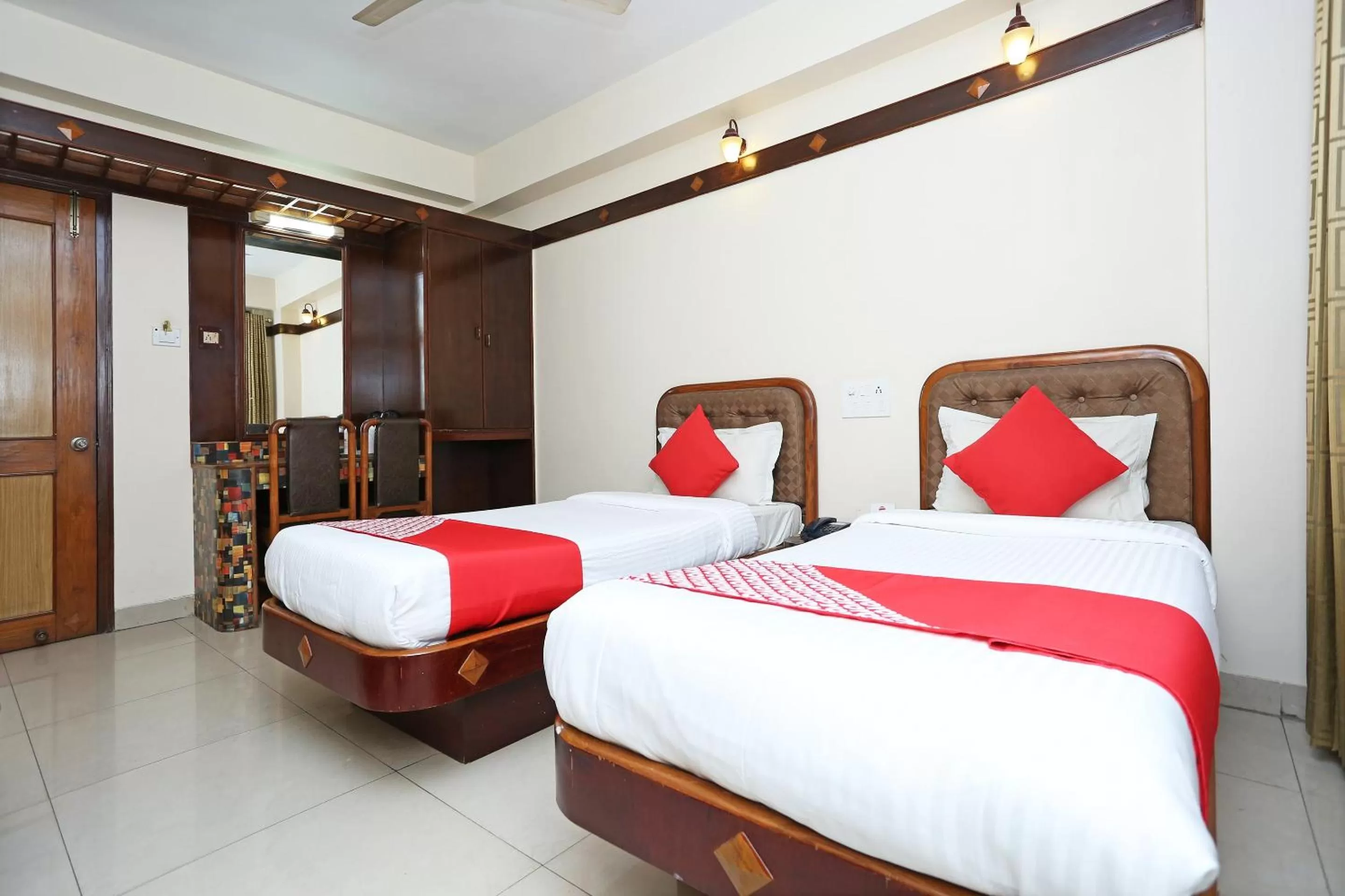 Bed in Hotel Amrit Regency