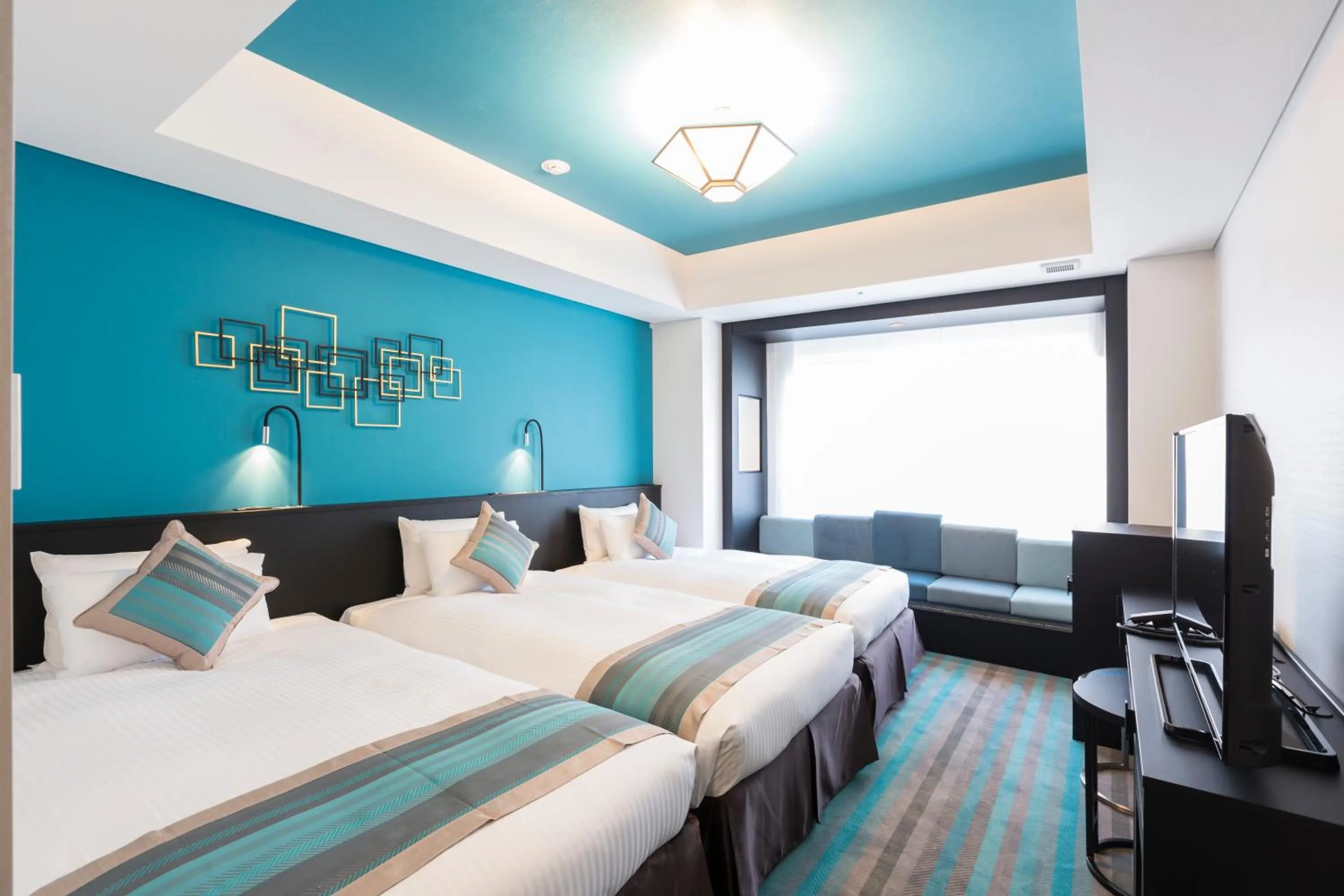 Bed in Hotel Dans Le Coeur Osaka Umeda