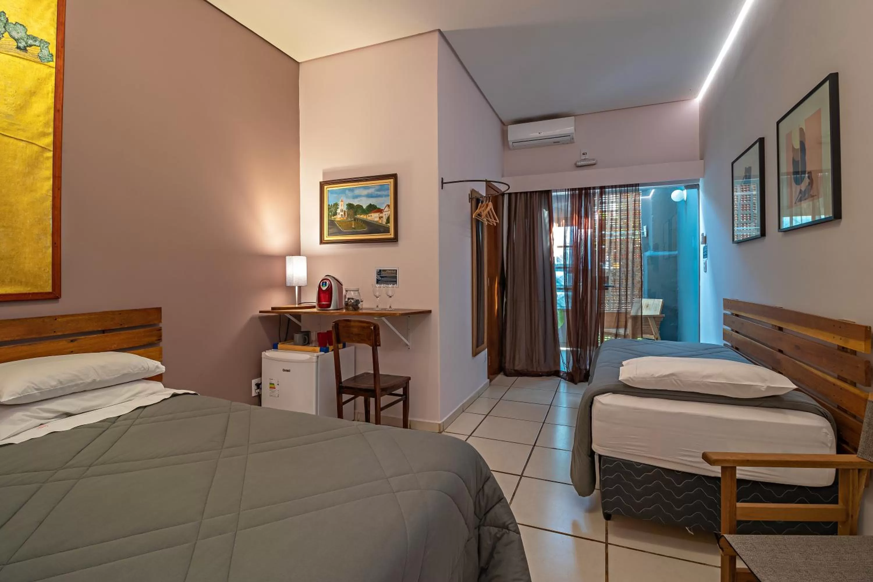 Bed in Suítes no Quintal