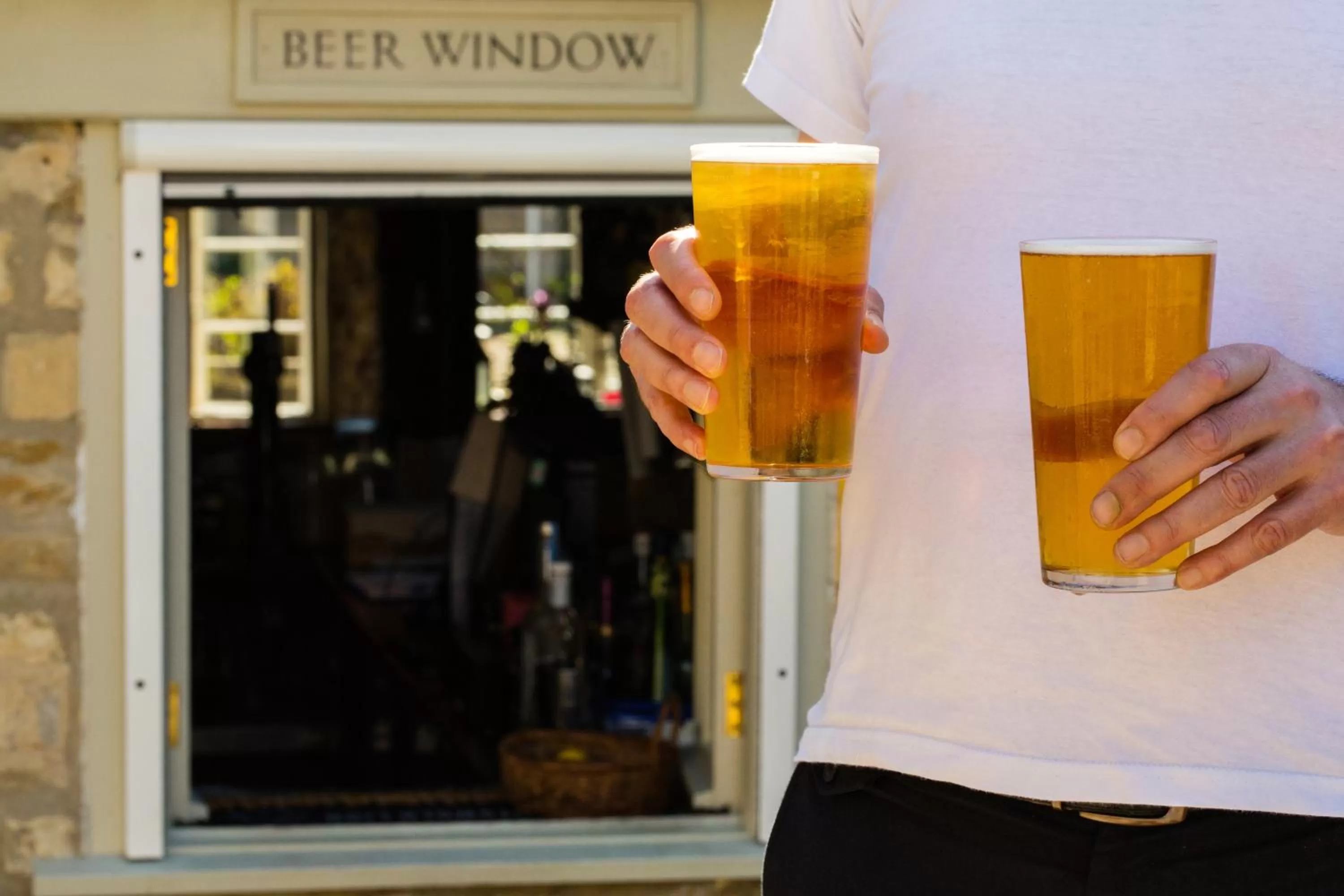 Alcoholic drinks in The Boot at Barnsley