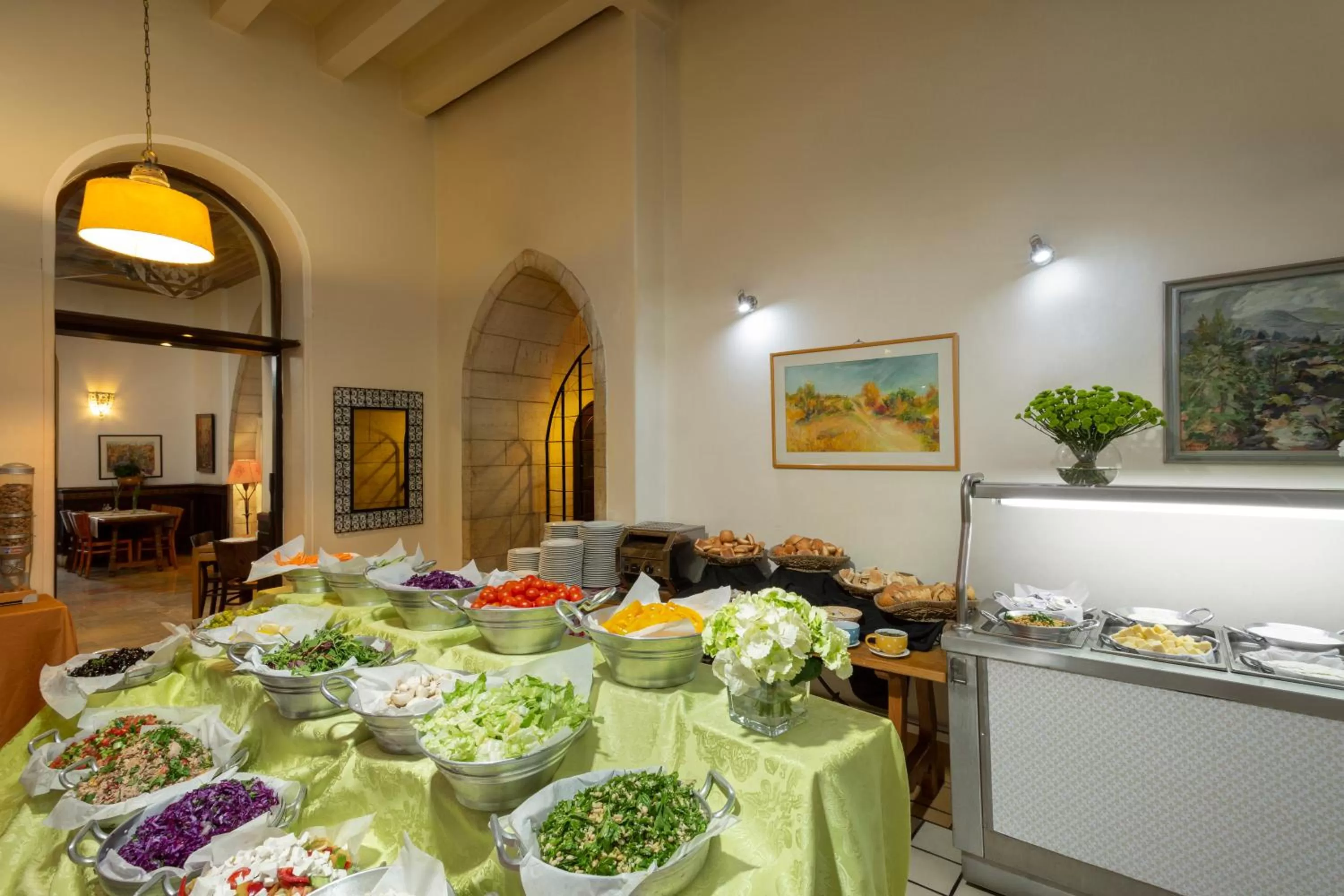 Breakfast in YMCA Three Arches Hotel