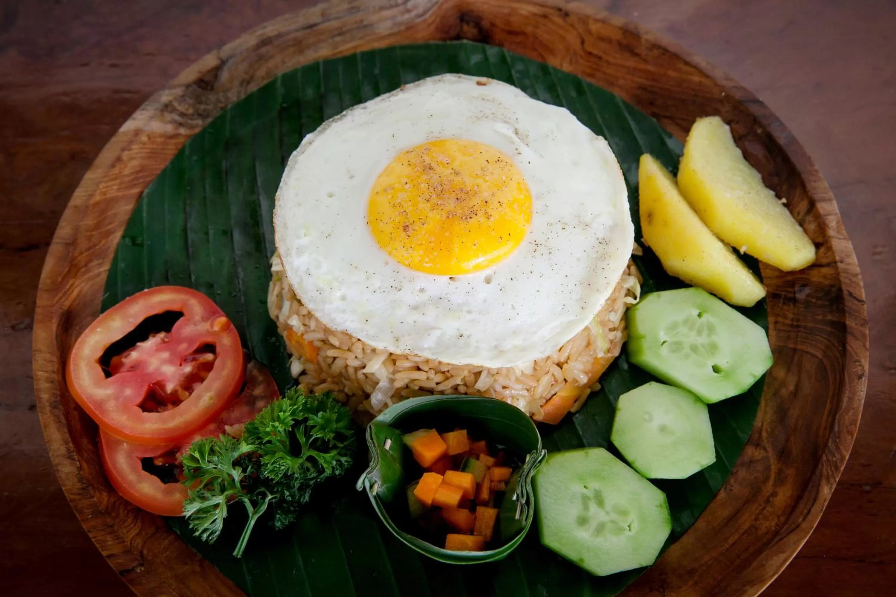 American breakfast in Abipraya Ubud