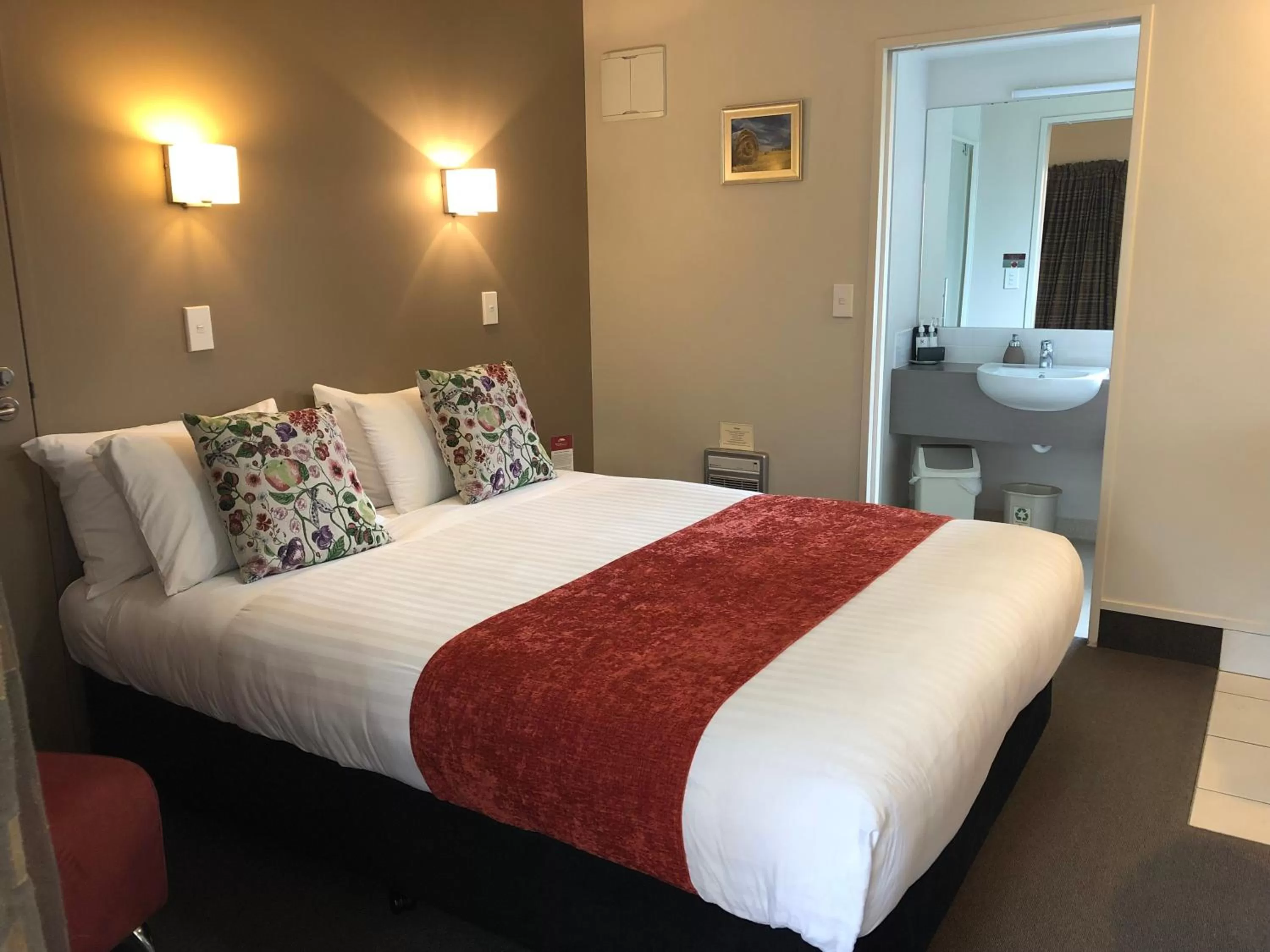 Bed in Bella Vista Motel Ashburton