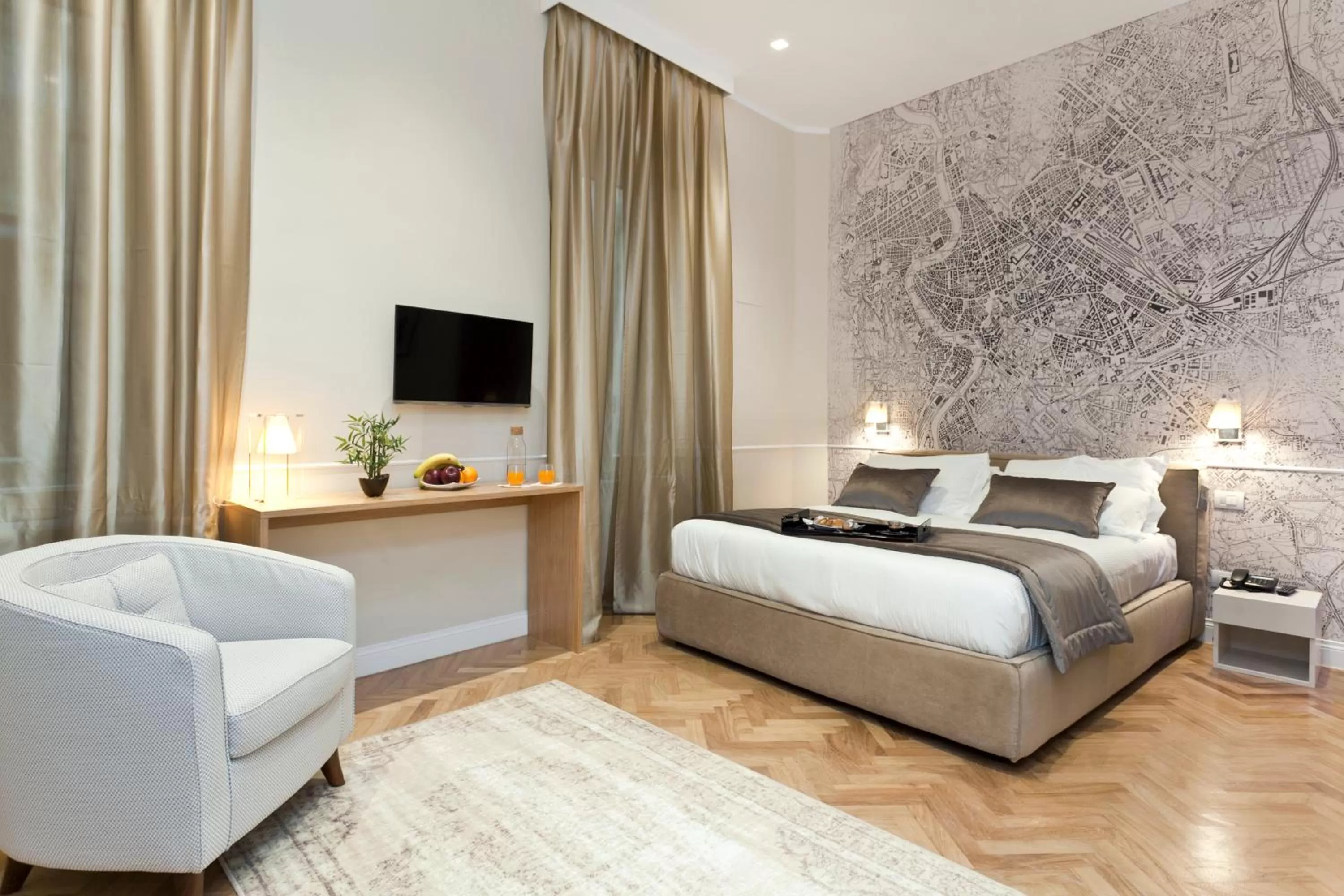 Bedroom, Bed in Vanity Navona