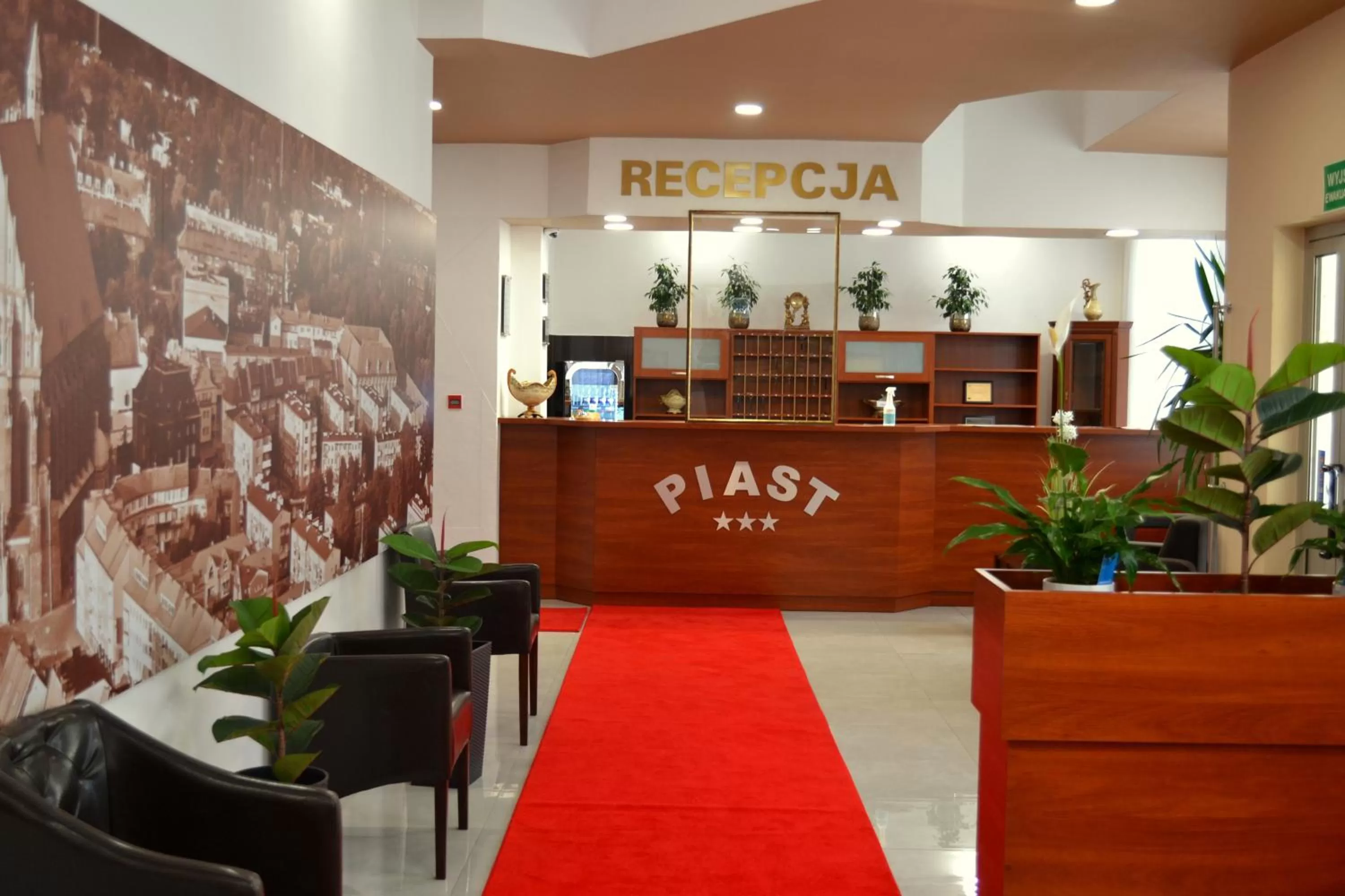 Lobby or reception in Hotel Piast