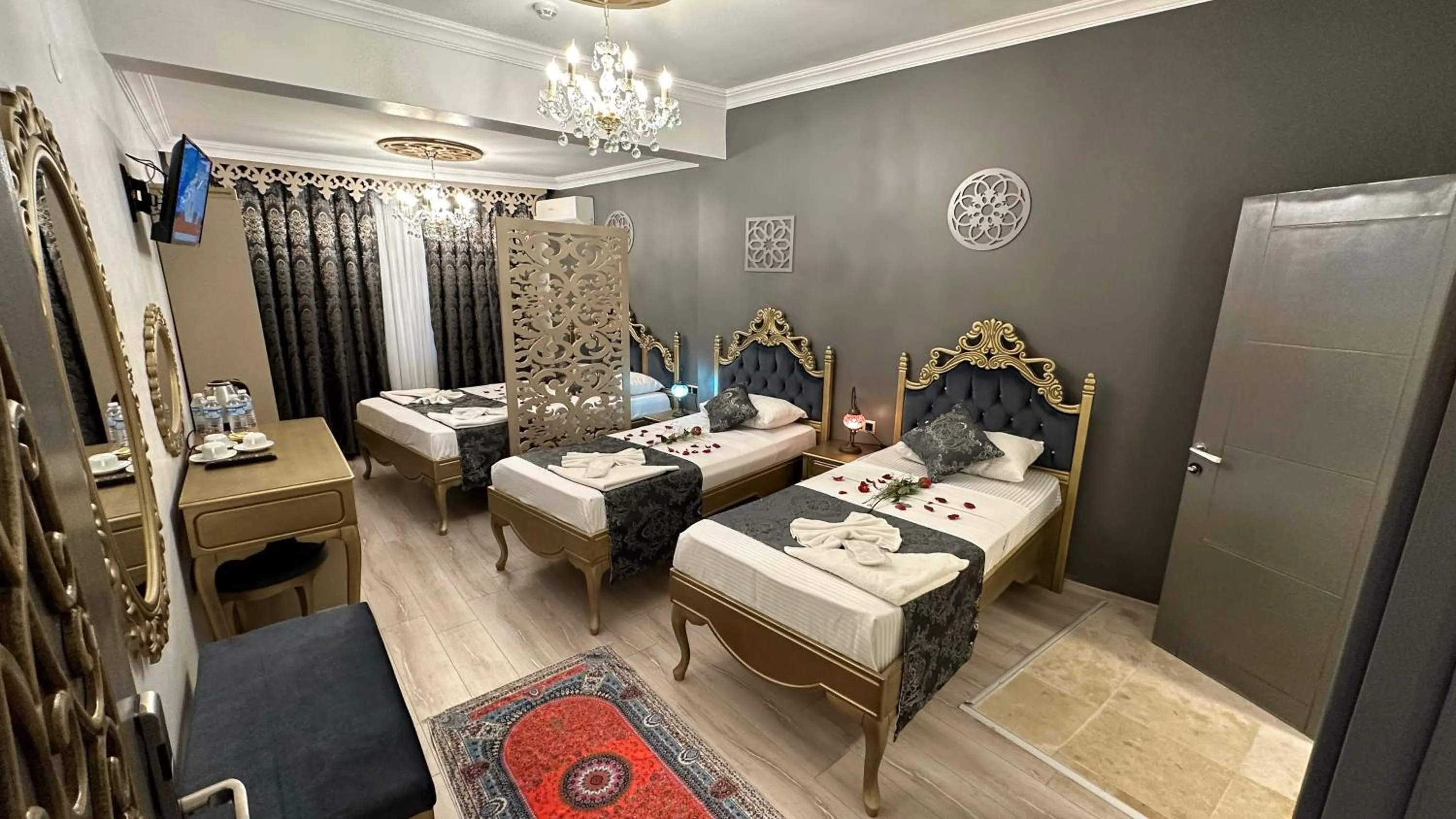 Bed in Ethnica Suites