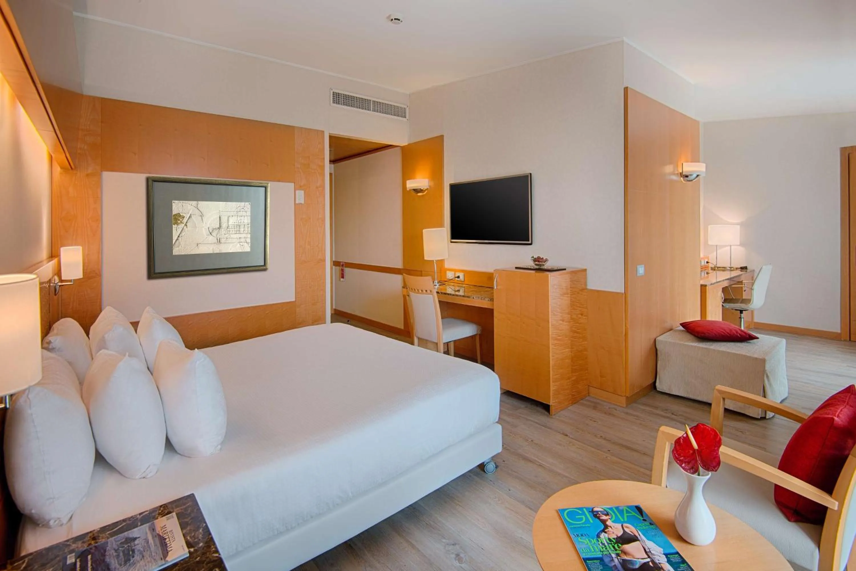 Premium Double Room with View and Balcony in NH Collection Genova Marina