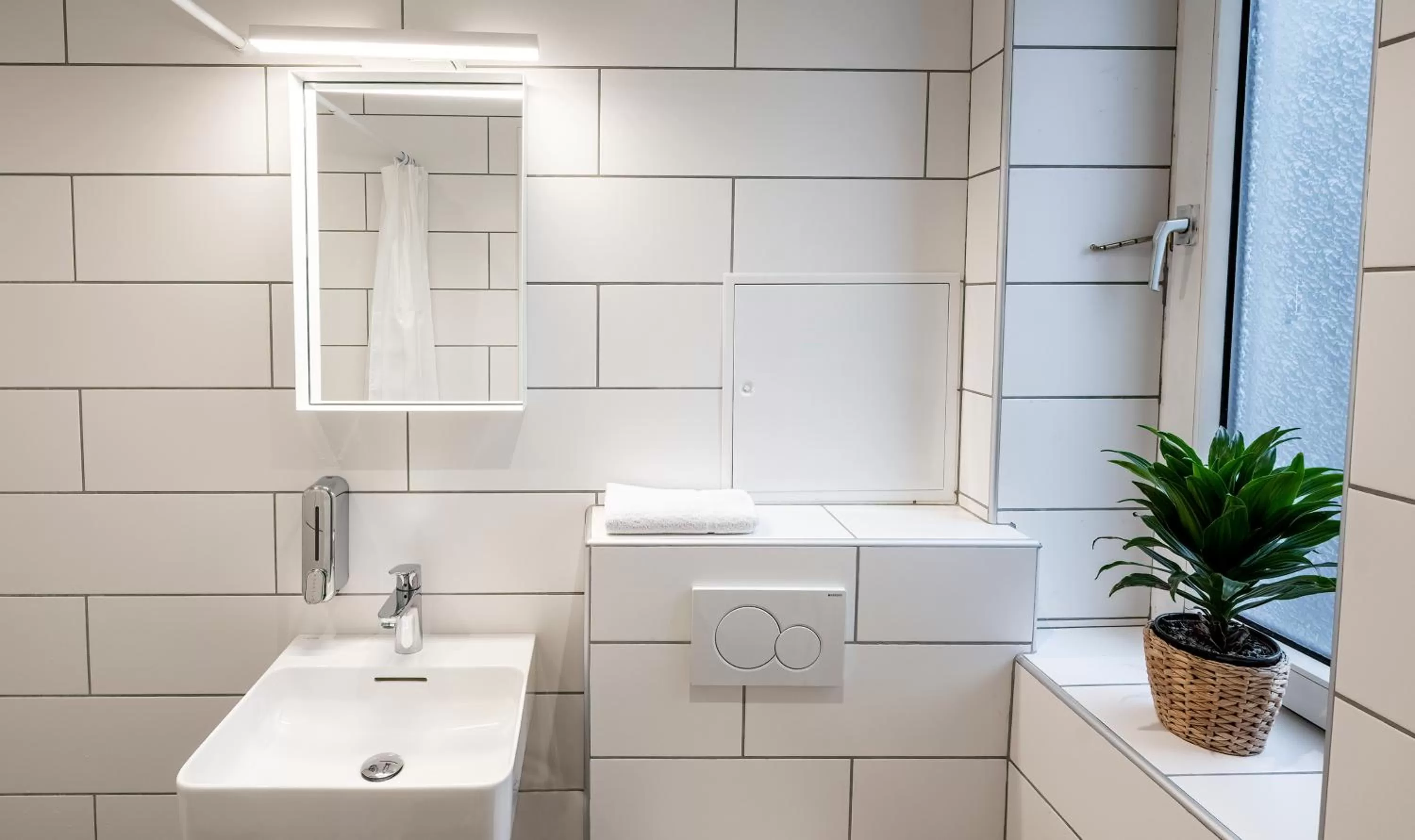 Bathroom in Go Hotel Saga