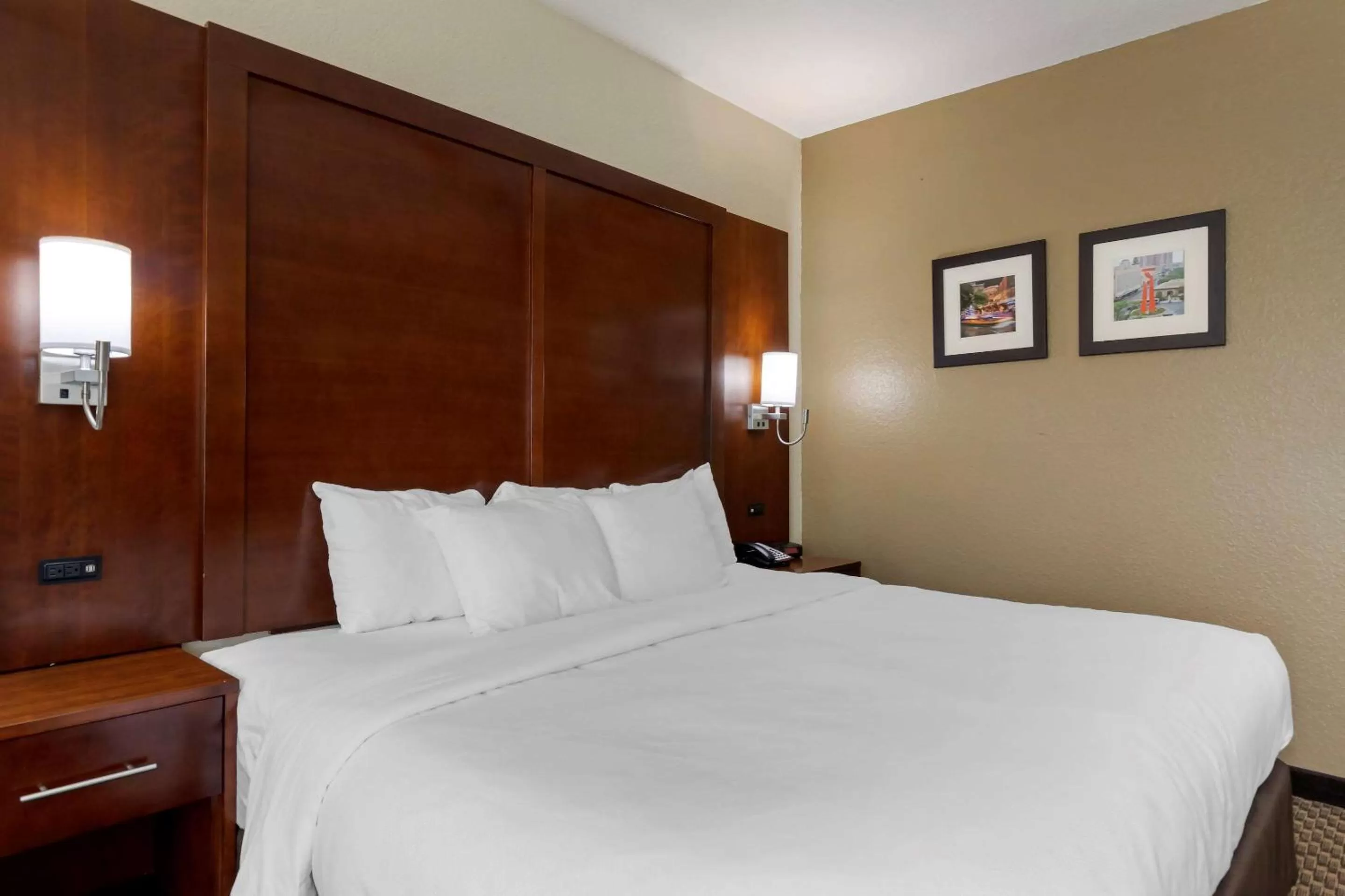 Photo of the whole room, Bed in Comfort Inn & Suites Near Six Flags & Medical Center