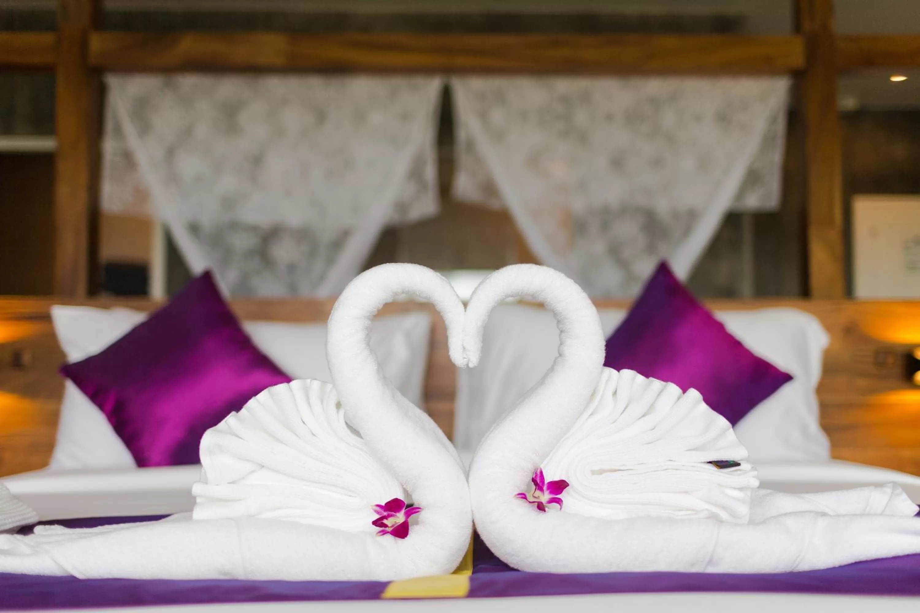 Bed in Maneetel Krabi Beachfront-SHA Plus