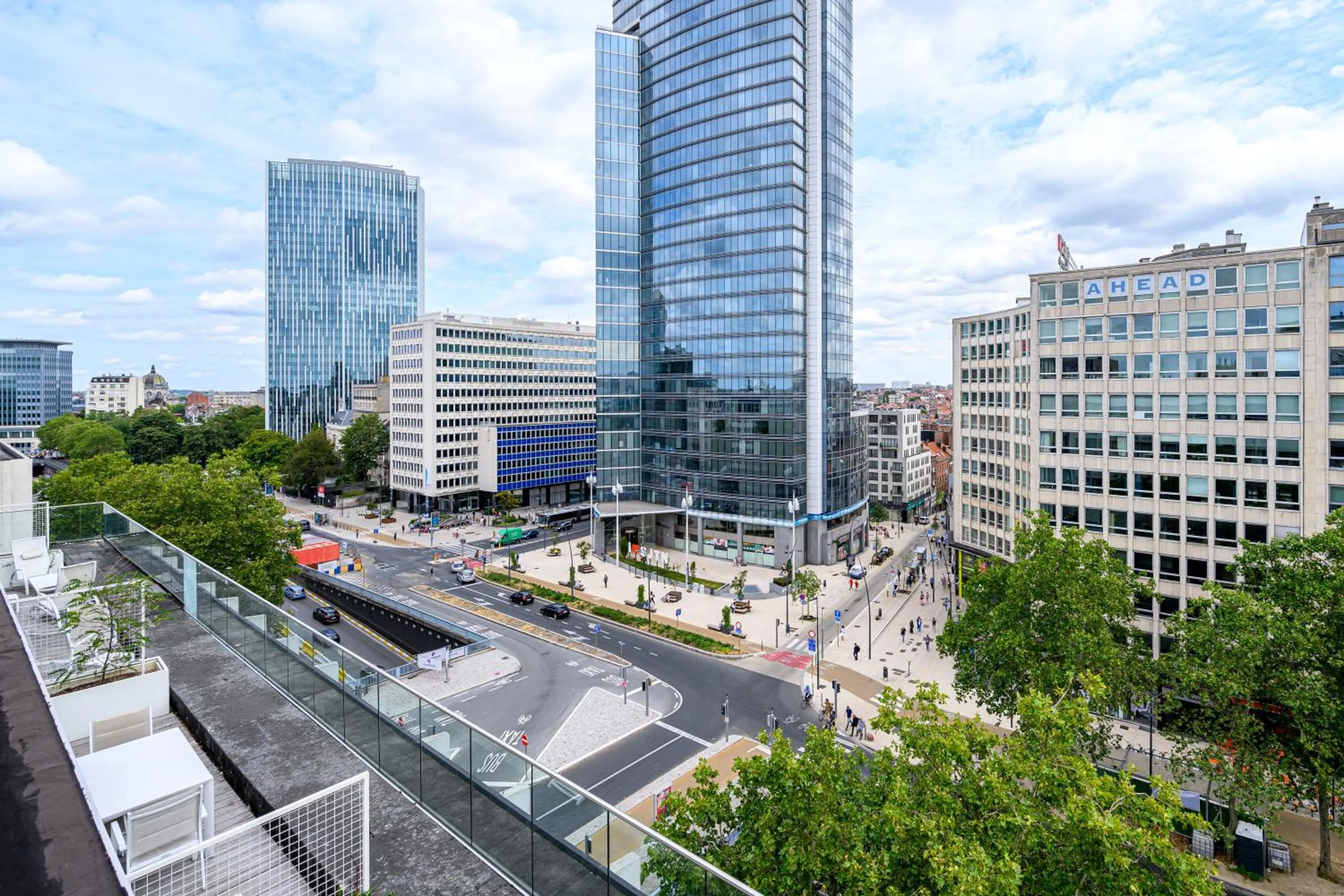 City view in B-aparthotel Regent