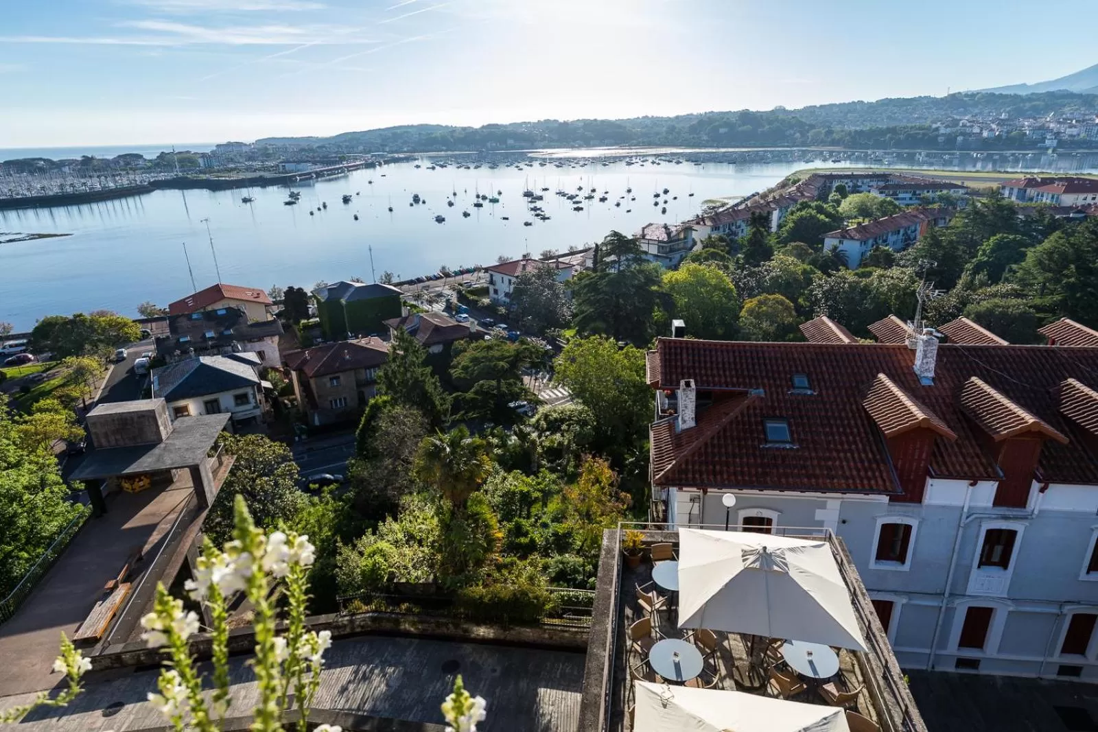 Bird's eye view in Parador de Hondarribia