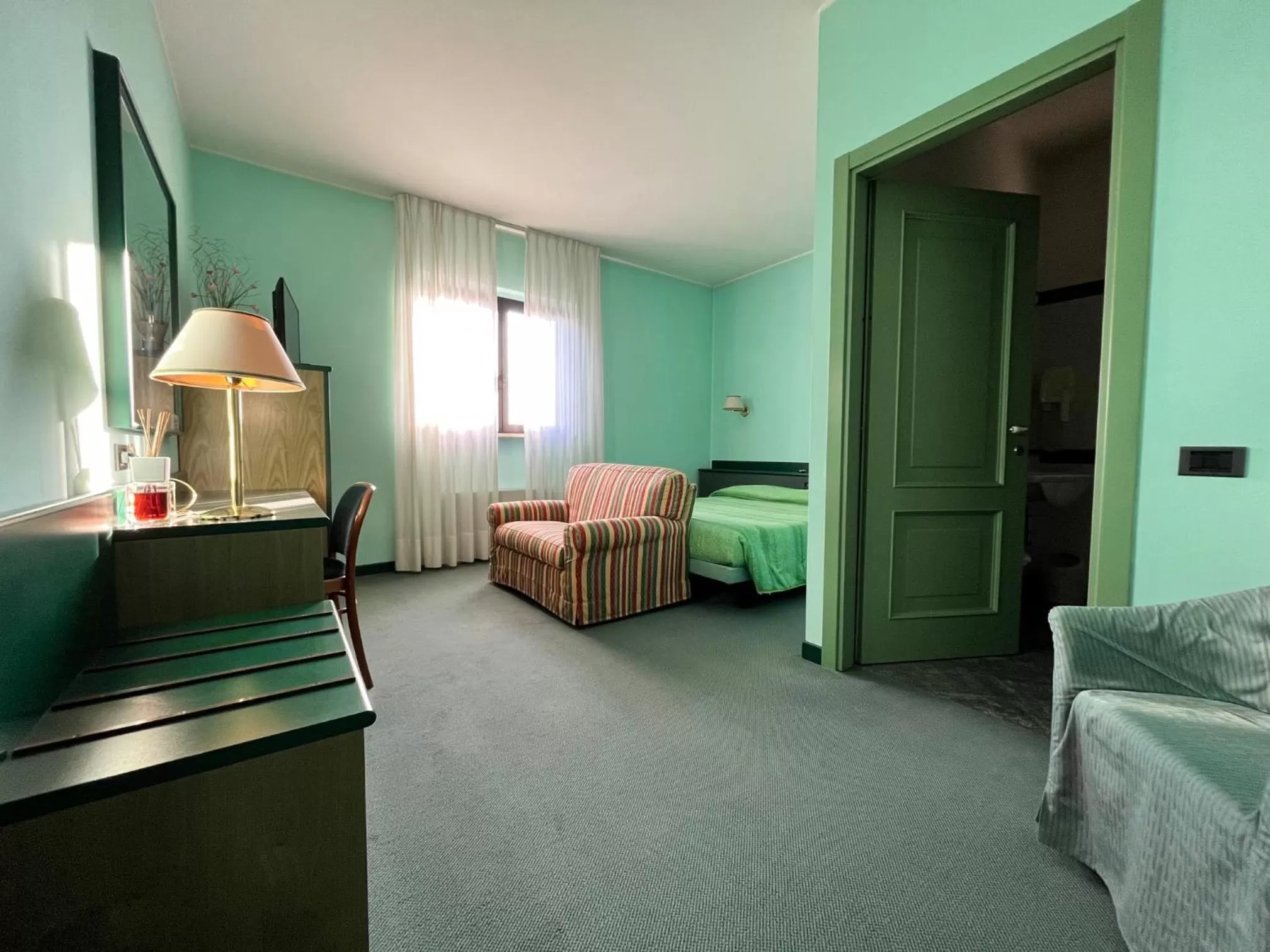 Bed in Hotel La Goletta