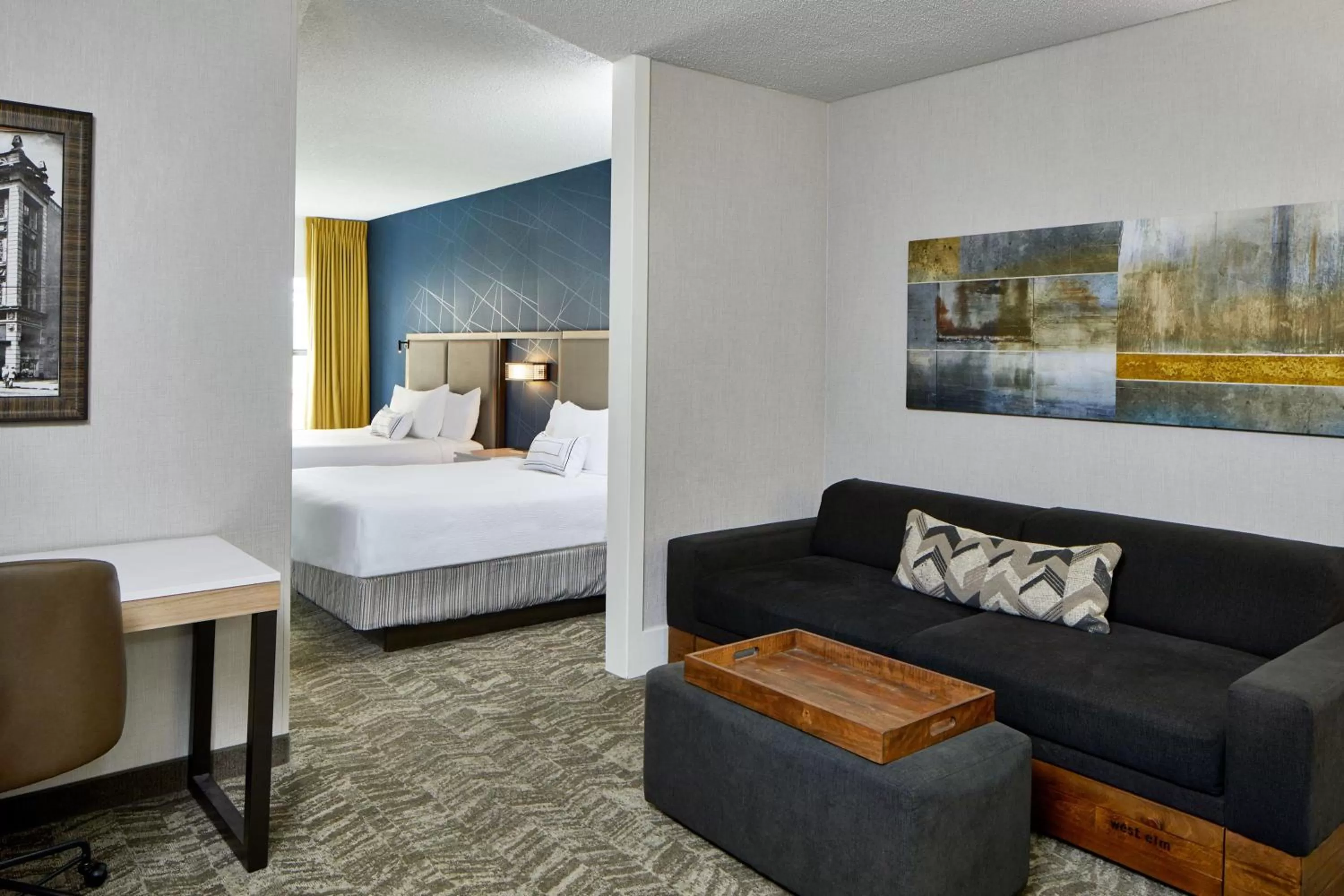 Photo of the whole room, Bed in SpringHill Suites Memphis Downtown
