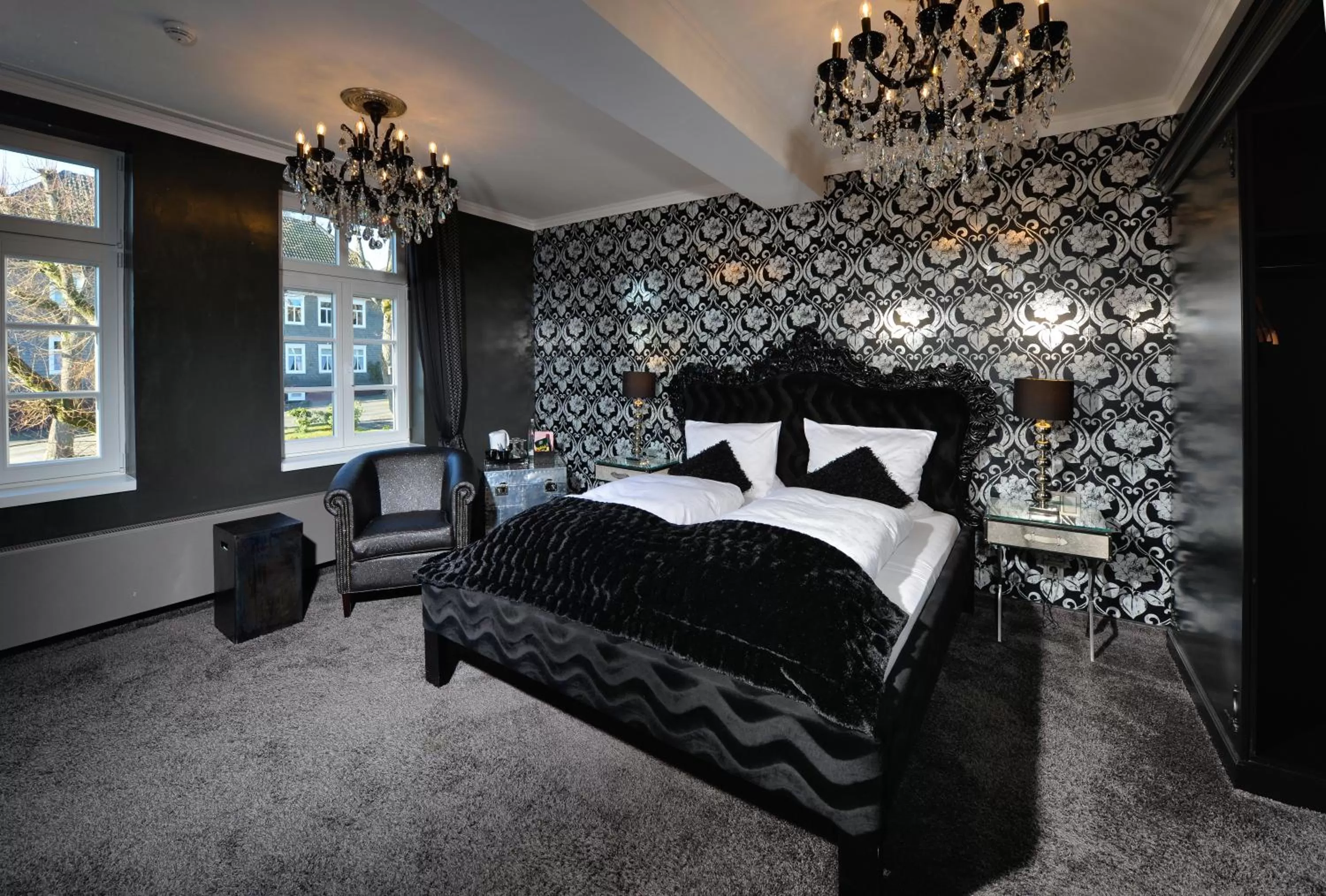 Bedroom, Bed in Hotel Alte Schule