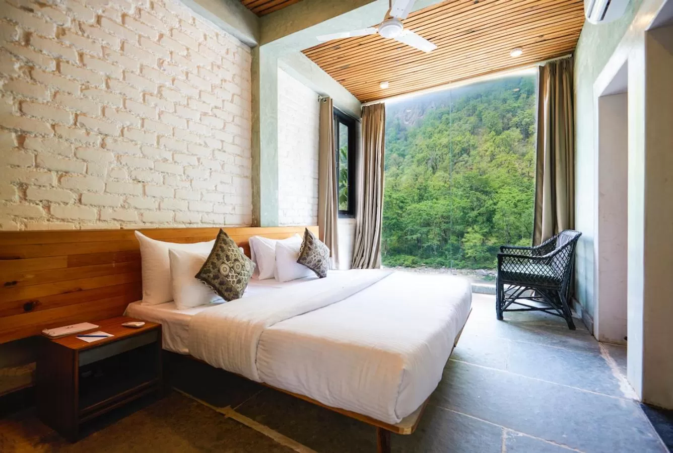 Bed in Nishantam Rishikesh