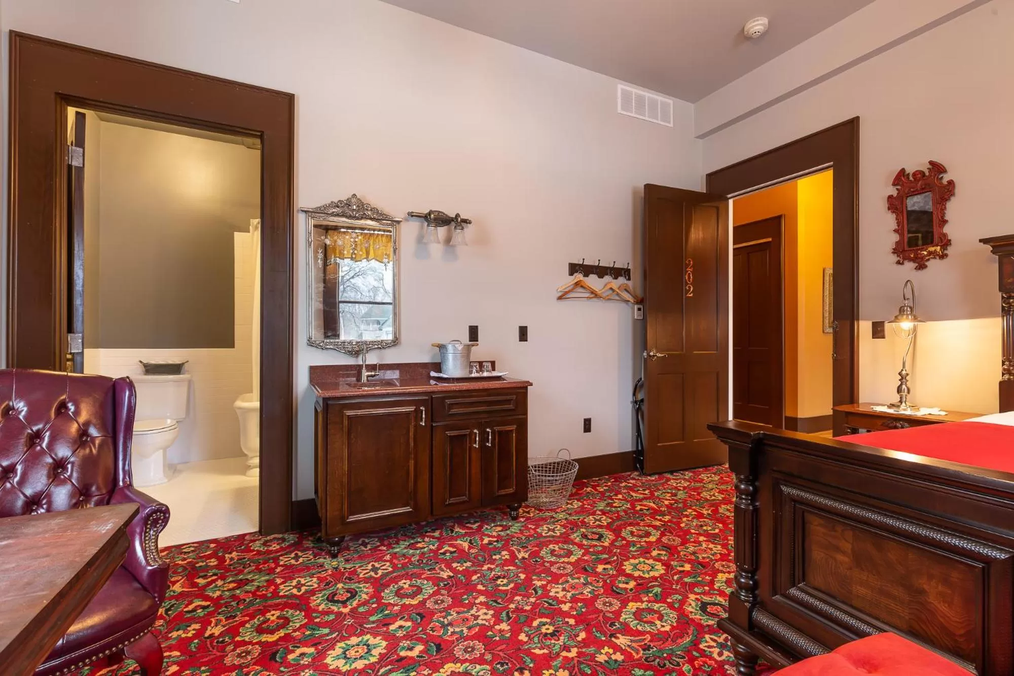 Lobby or reception, Bed in Steele Mansion Inn & Gathering Hub