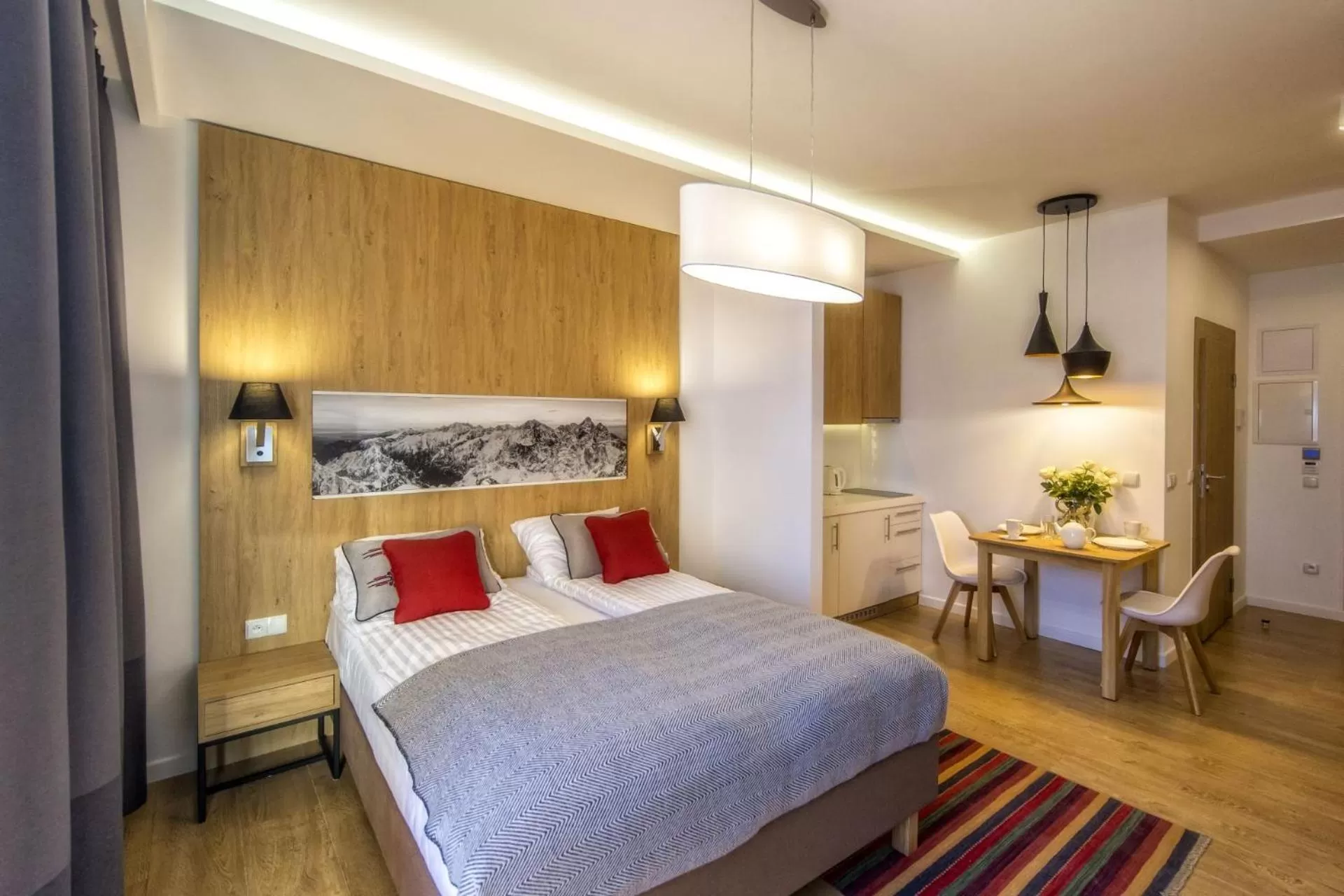 Living room, Bed in Aparthotel Giewont