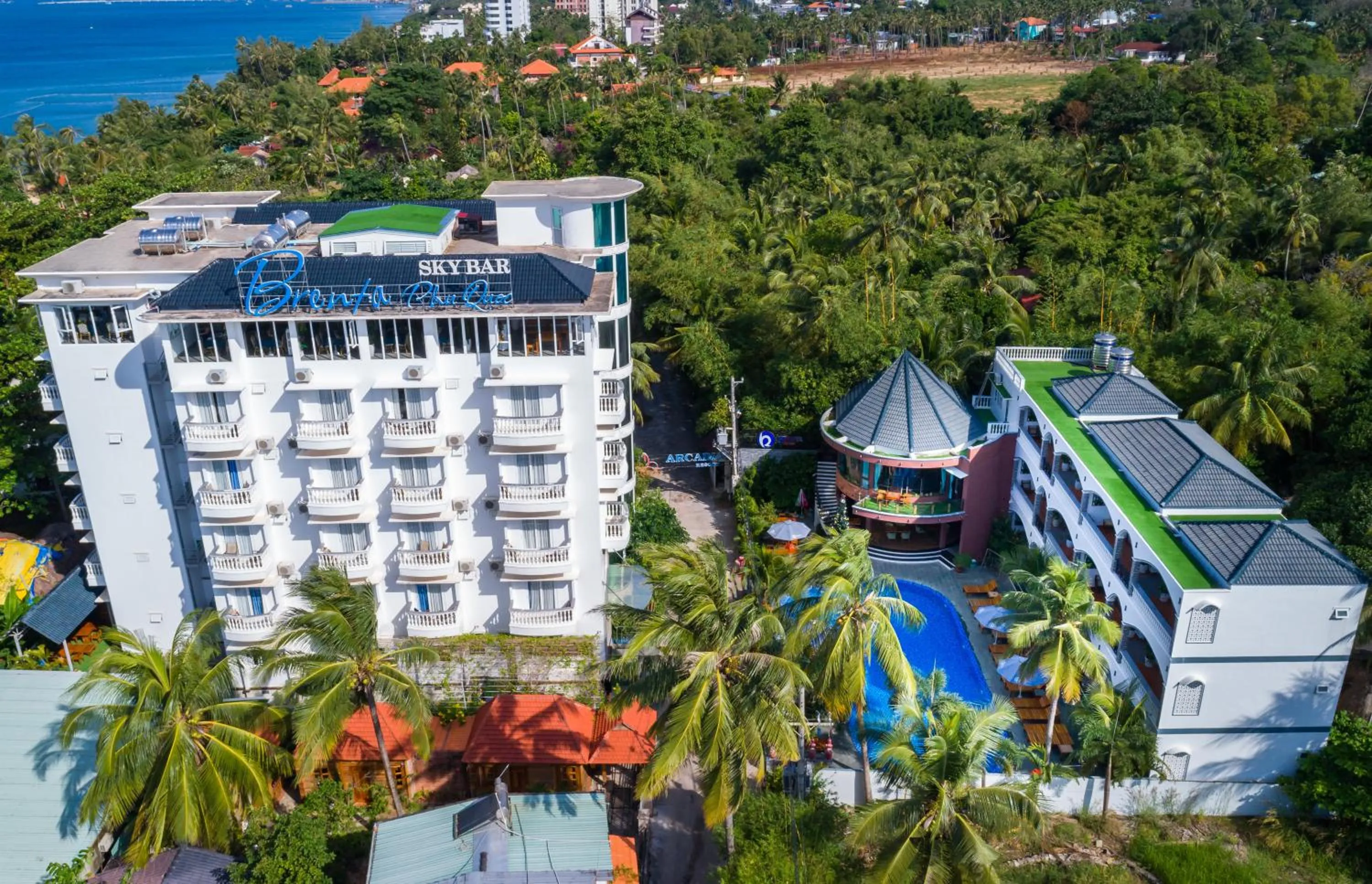 Property building in Brenta Phu Quoc Hotel