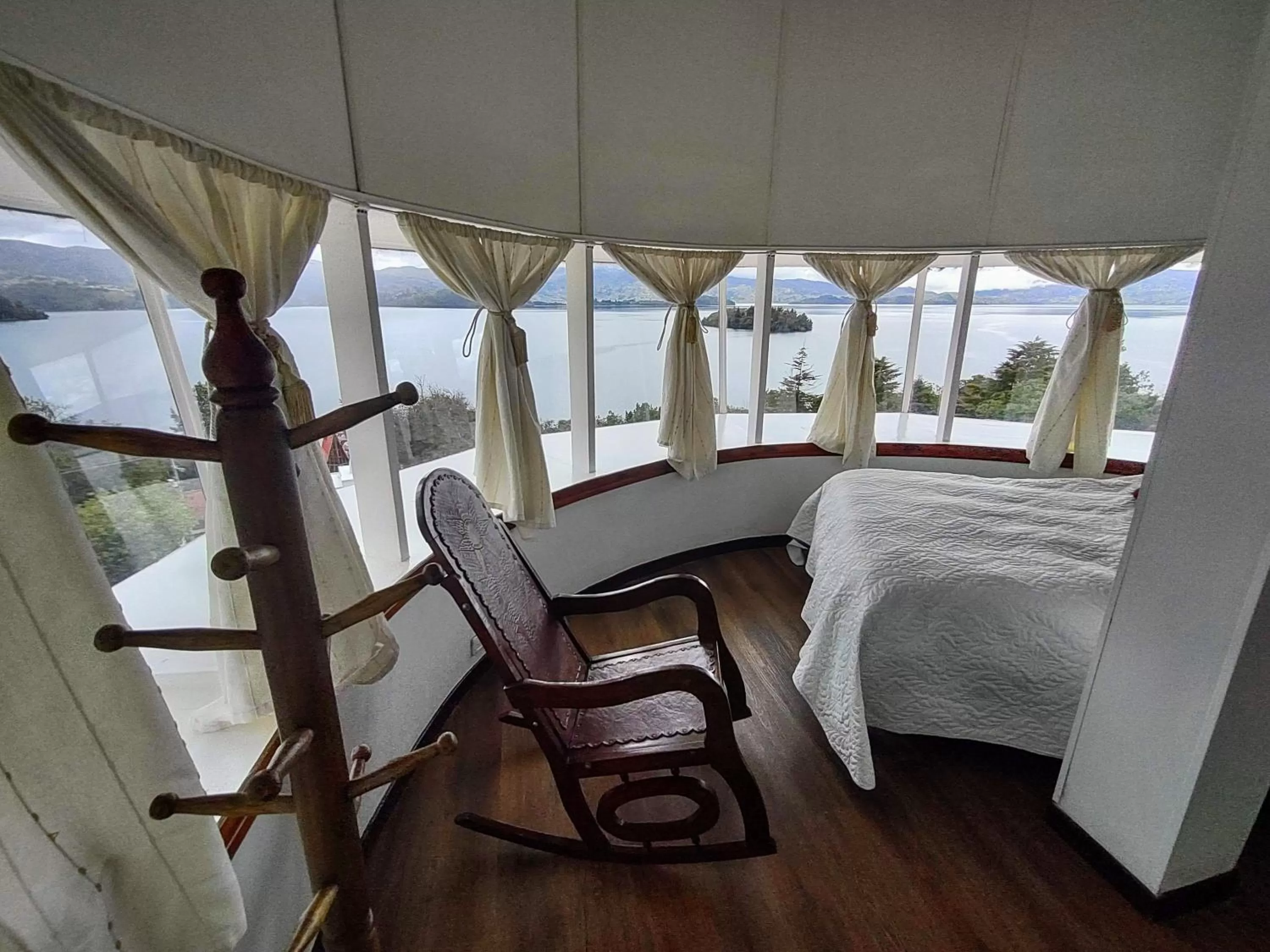 Bedroom, Bed in Refugio Génesis habitaciones Lago de Tota