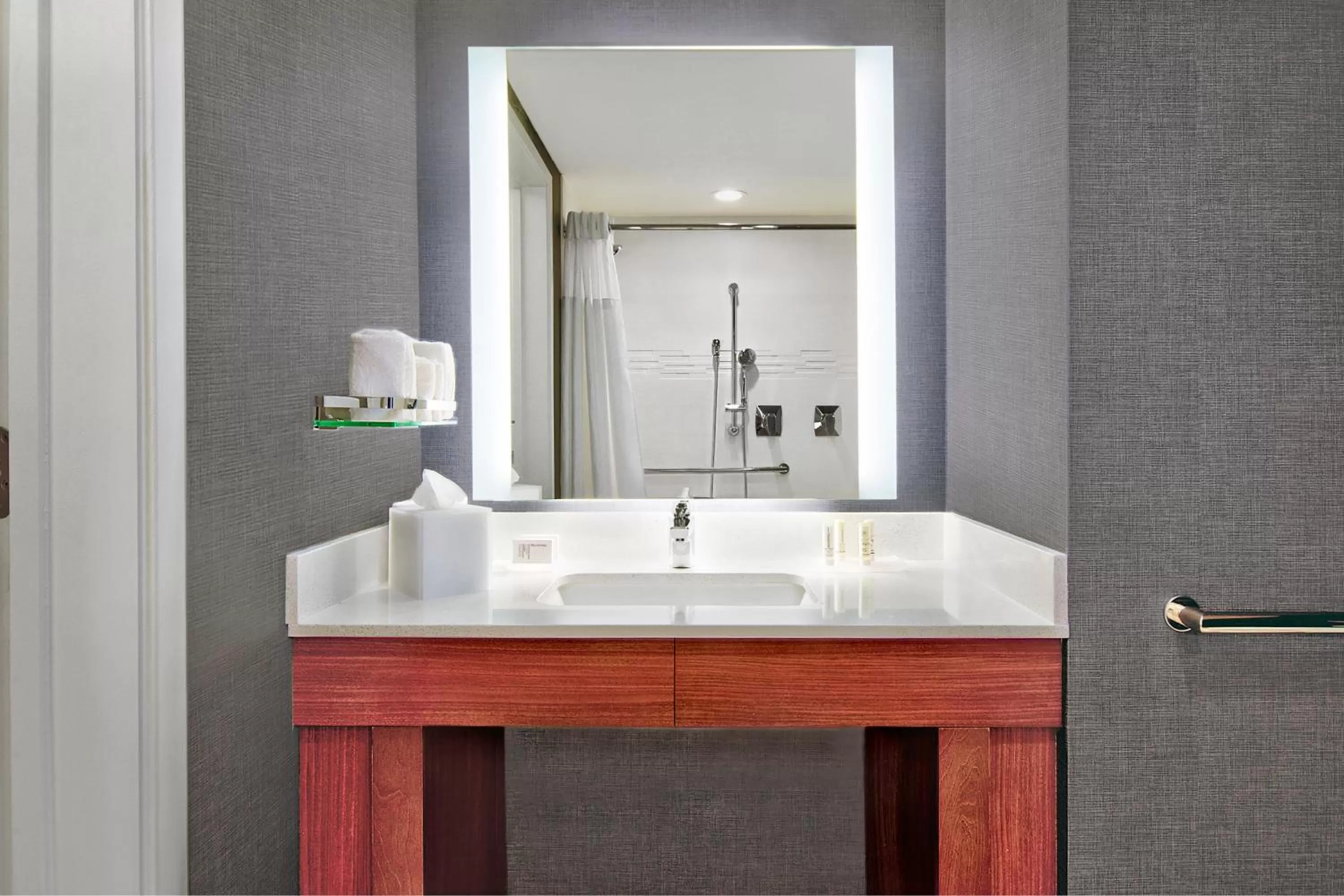 Bathroom in Residence Inn by Marriott Orlando at FLAMINGO CROSSINGS Town Center