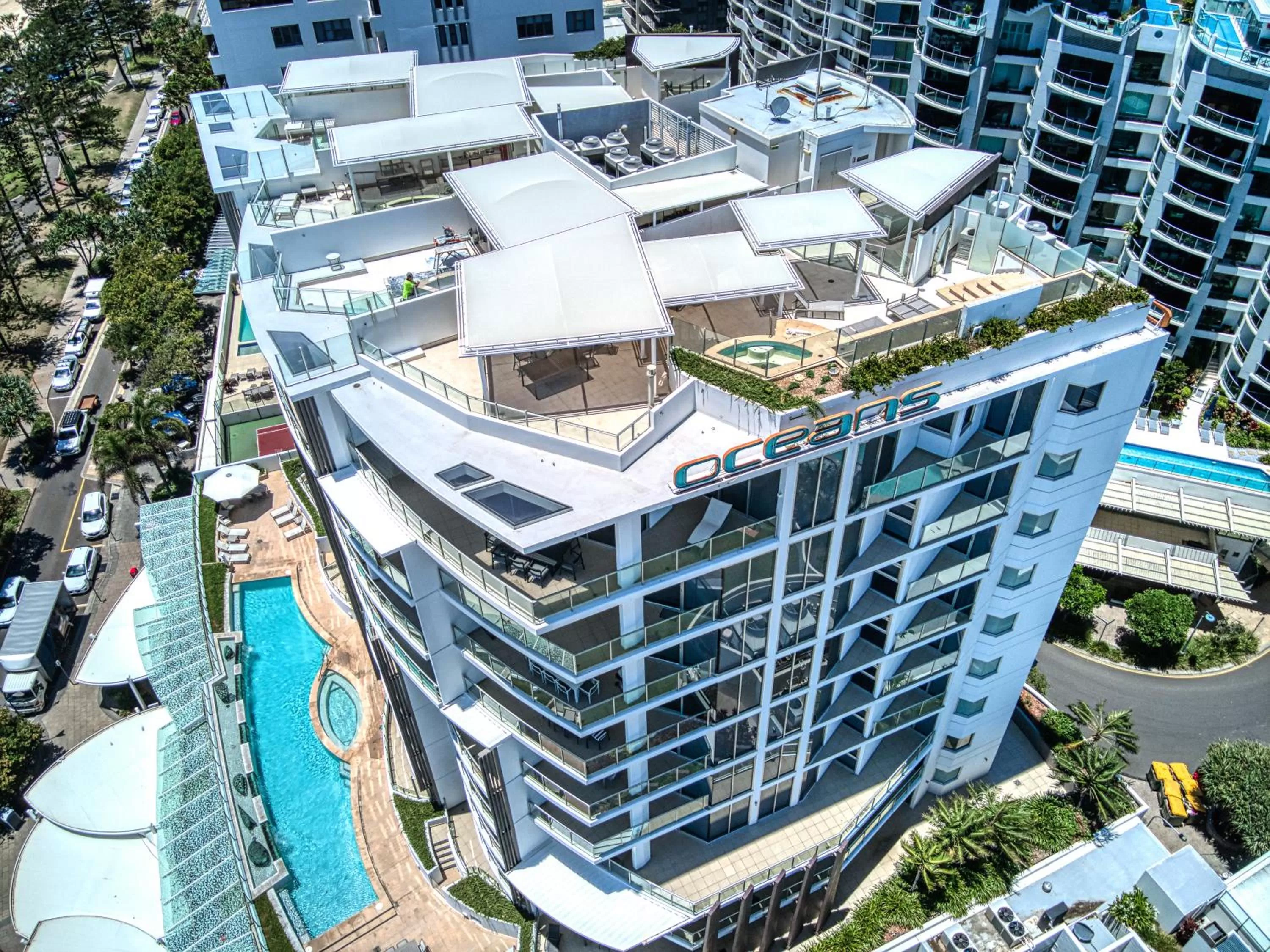 Bird's eye view in Oceans Mooloolaba