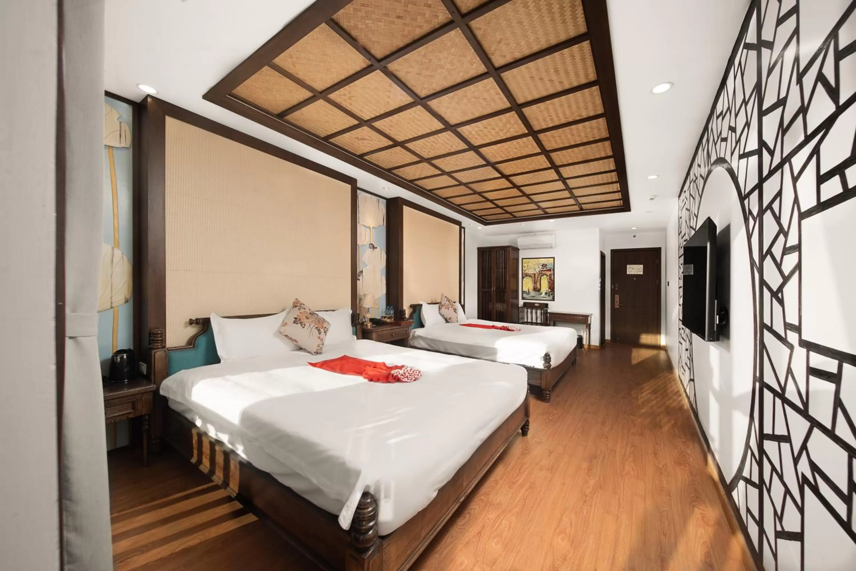 Bed in Veshia Hotel & Spa