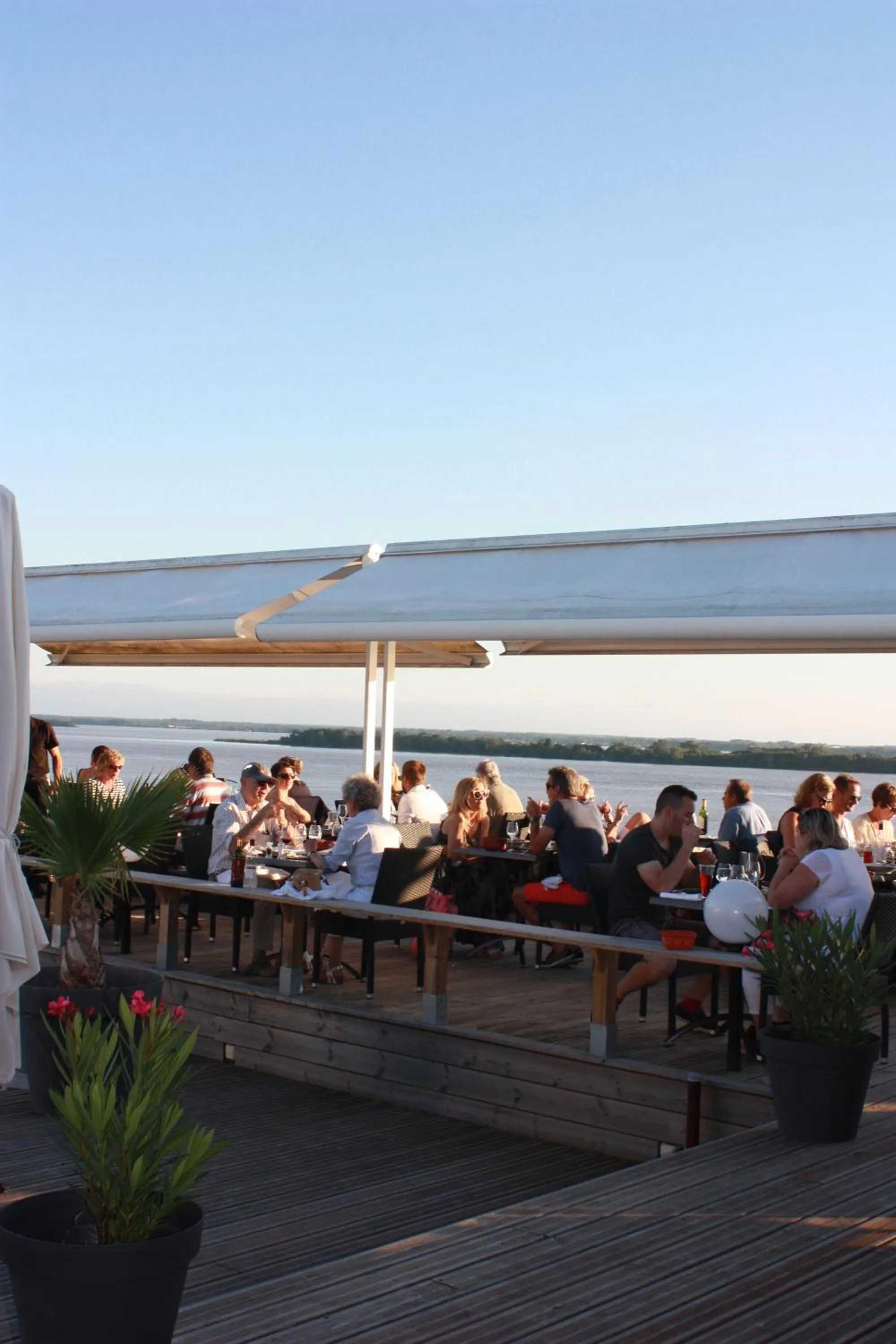 Patio in Logis Hôtel Restaurant La Citadelle