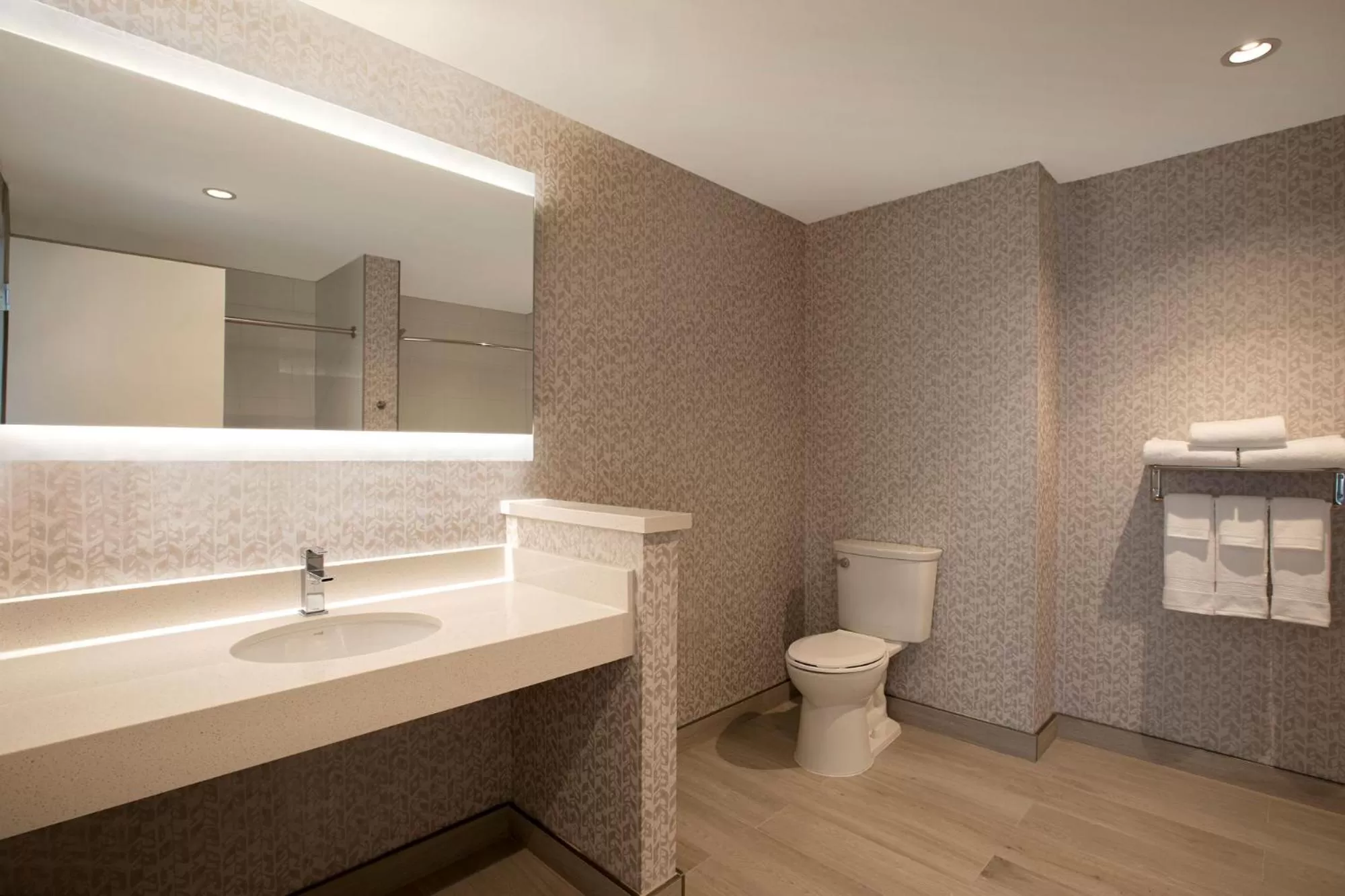 Toilet in Great Blue Heron Hotel