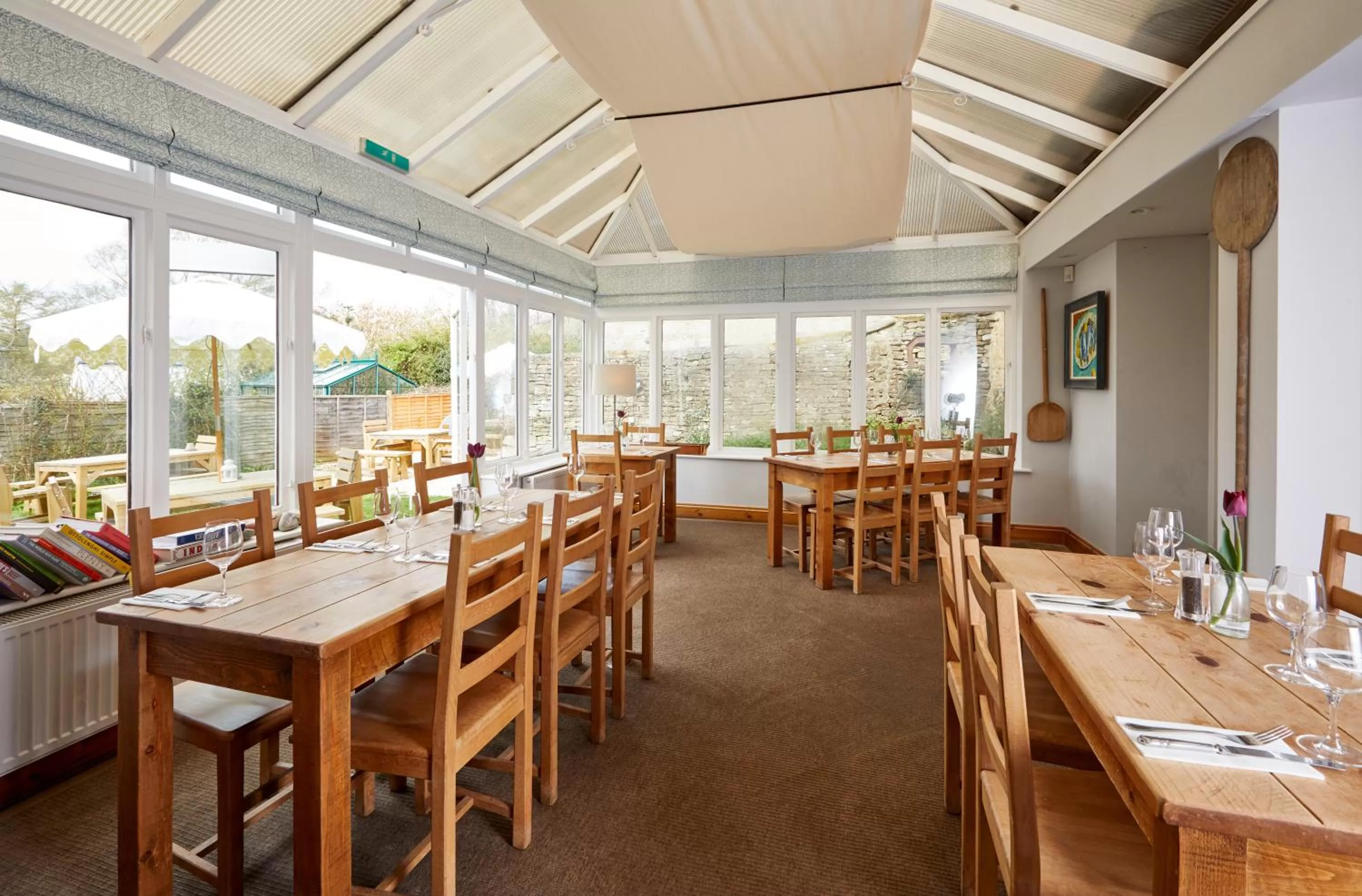 Dining area in The Crown Inn, Church Enstone