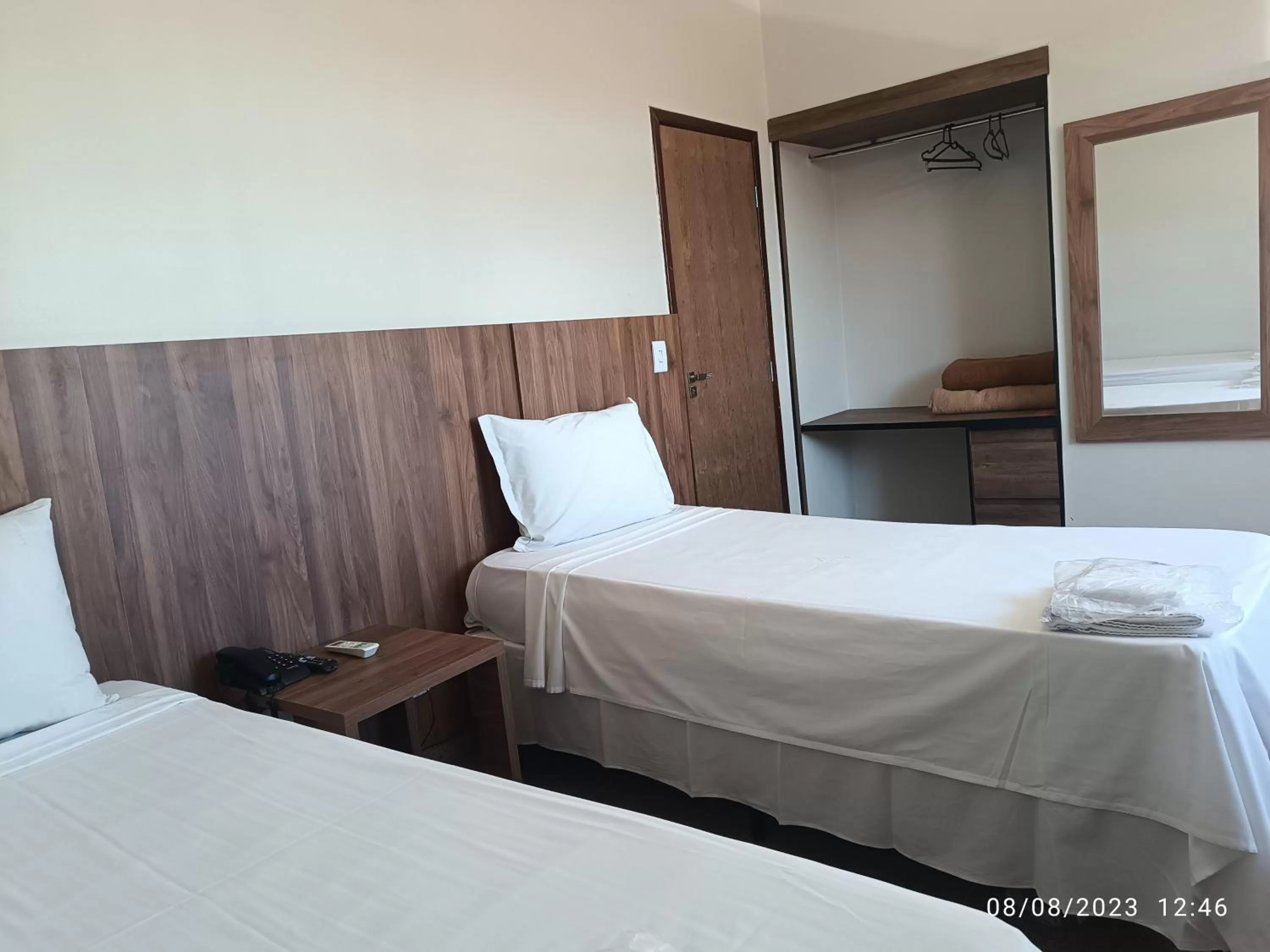 Bed in Hotel Oscar Blue Montes Claros