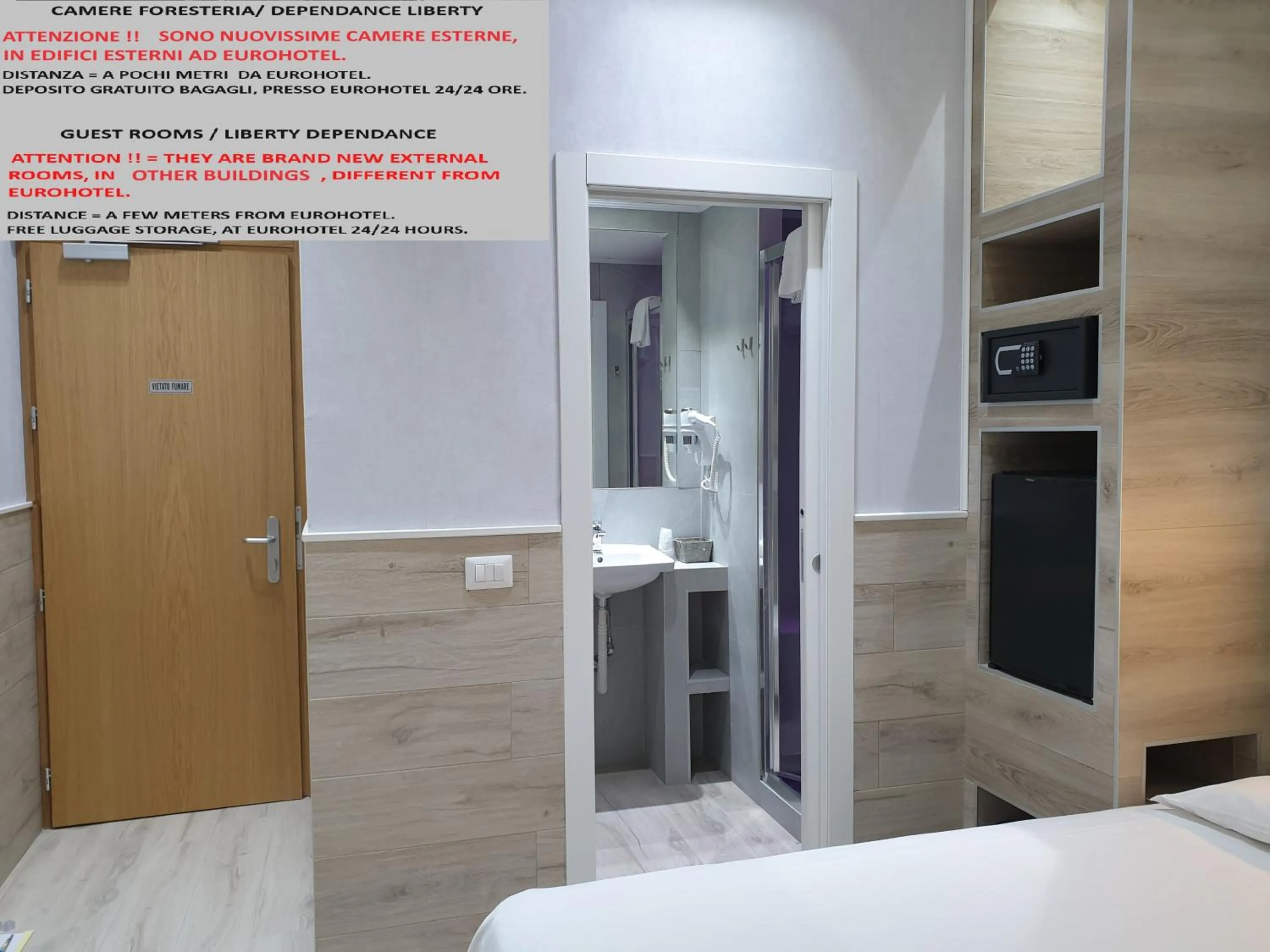 Shower, Bed in Eurohotel