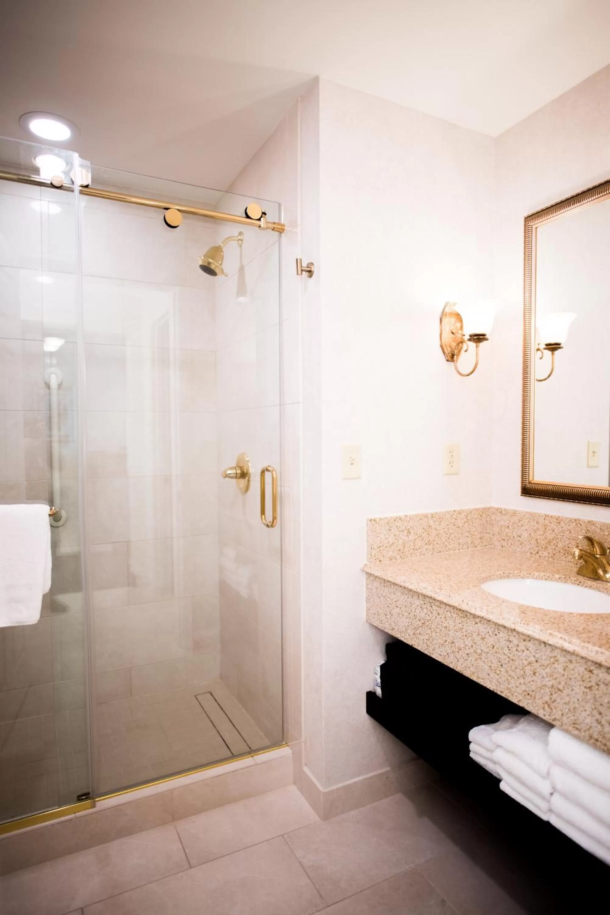 Shower in The Cook Hotel and Conference Center at LSU