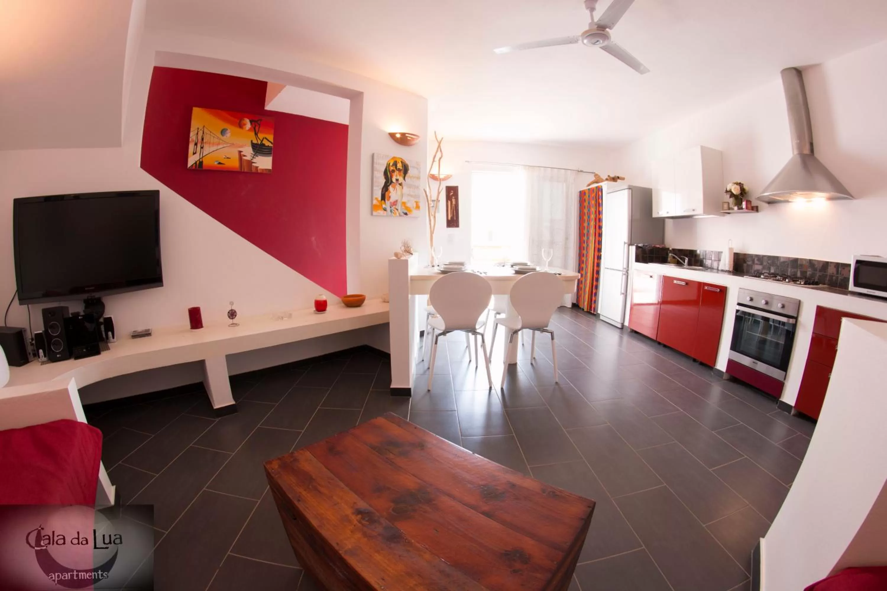 Kitchen or kitchenette in Cala da Lua apartments