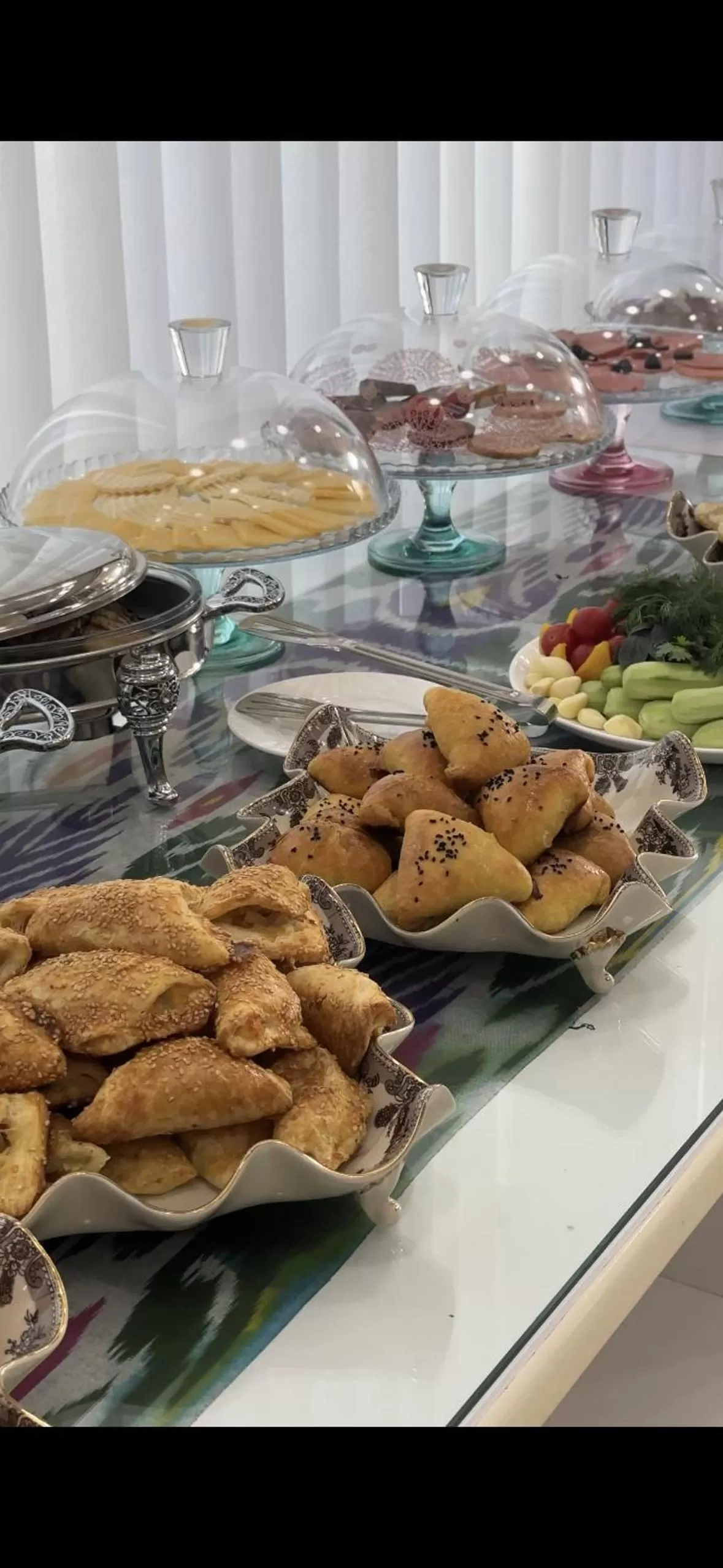 Breakfast in Garden Plaza Bukhara