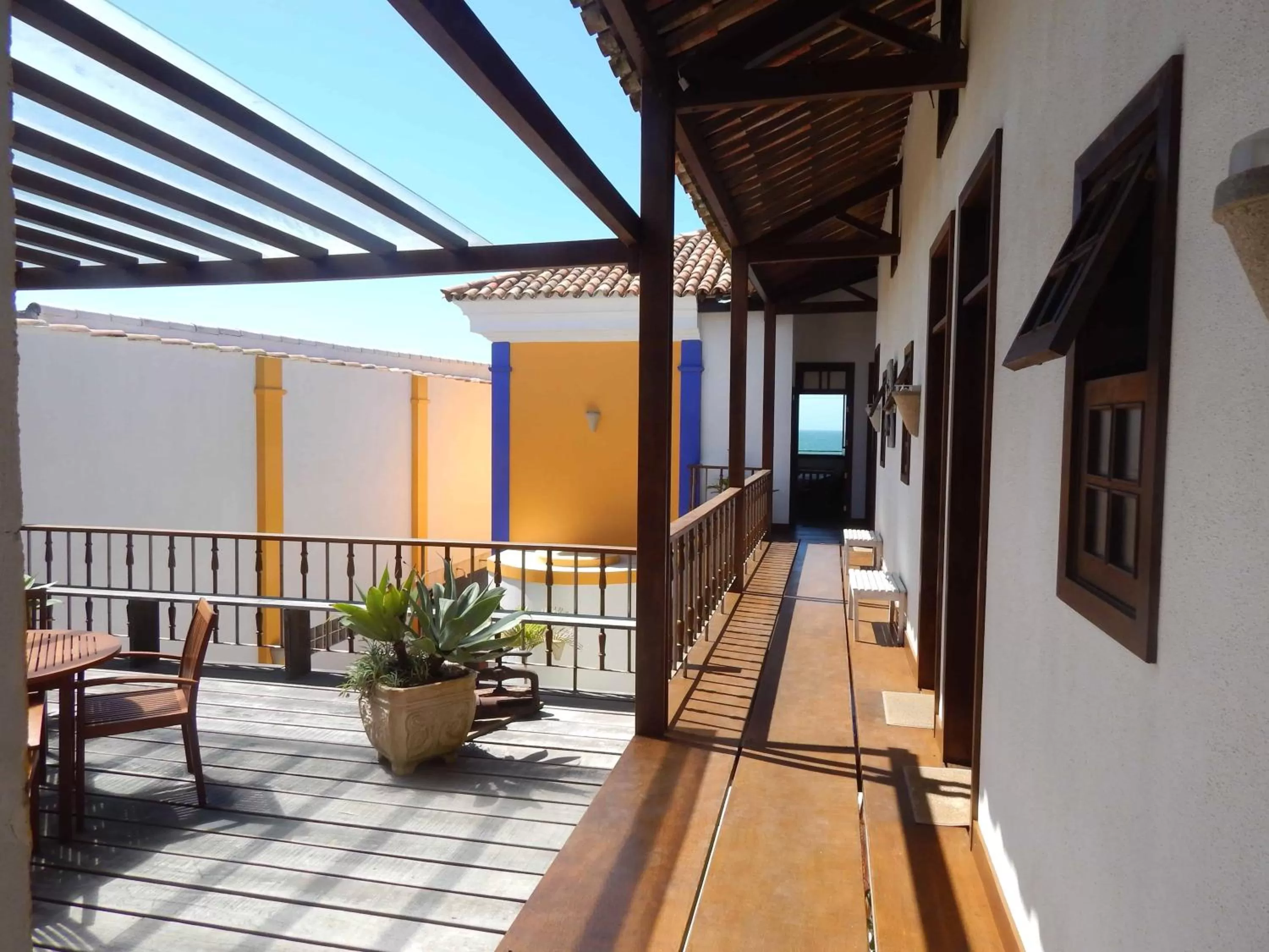 Balcony/Terrace in Pousada Jataí