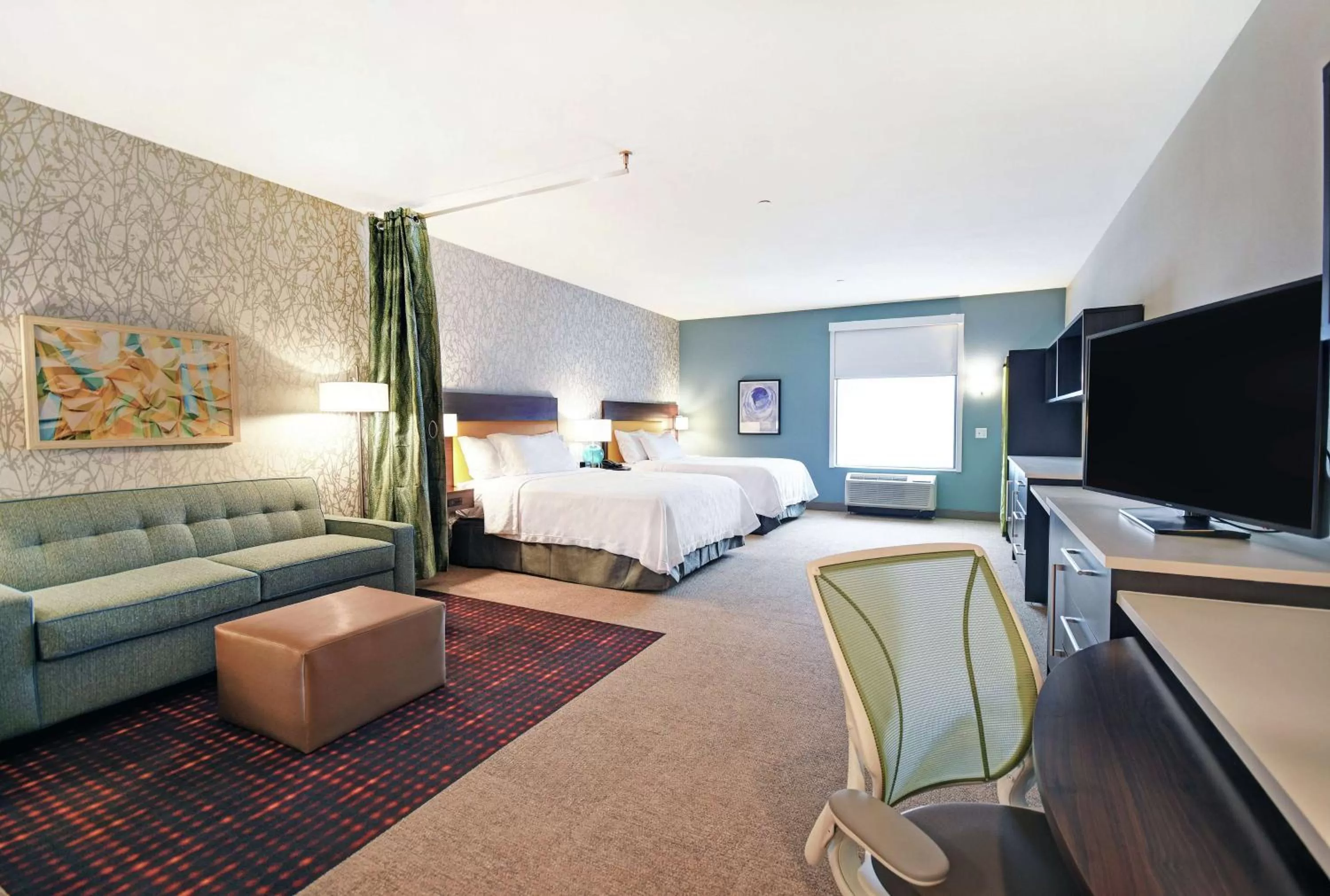 Queen Suite with Two Queen Beds - Mobility/Hearing Accessible - Non-Smoking in Home2 Suites By Hilton Beloit