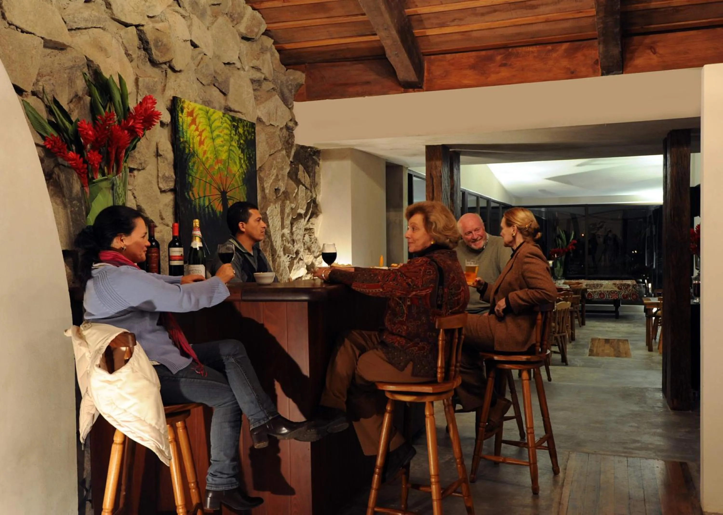 Lounge or bar in Poas Volcano Lodge