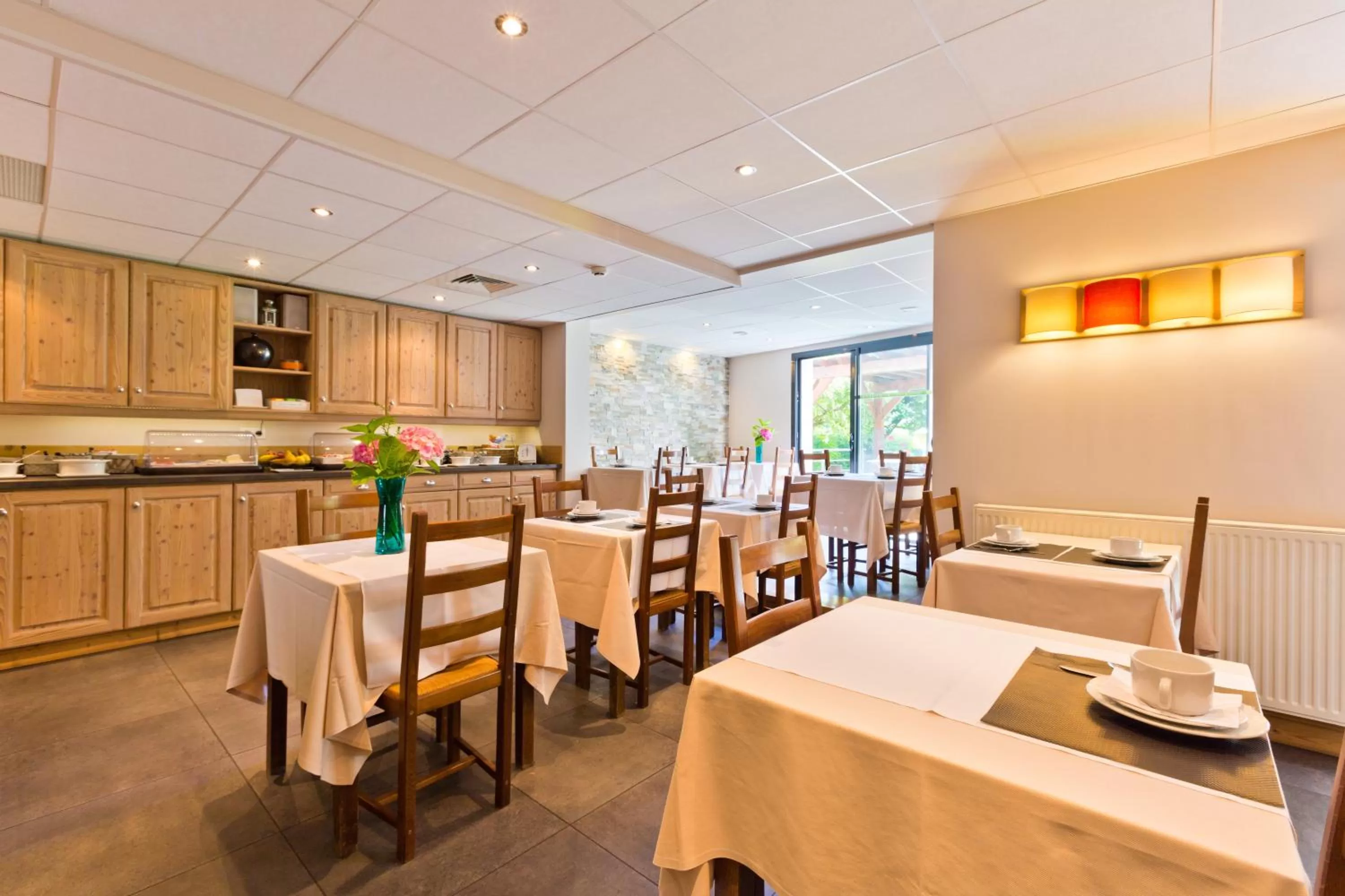 Buffet breakfast in Hotel Les Terrasses