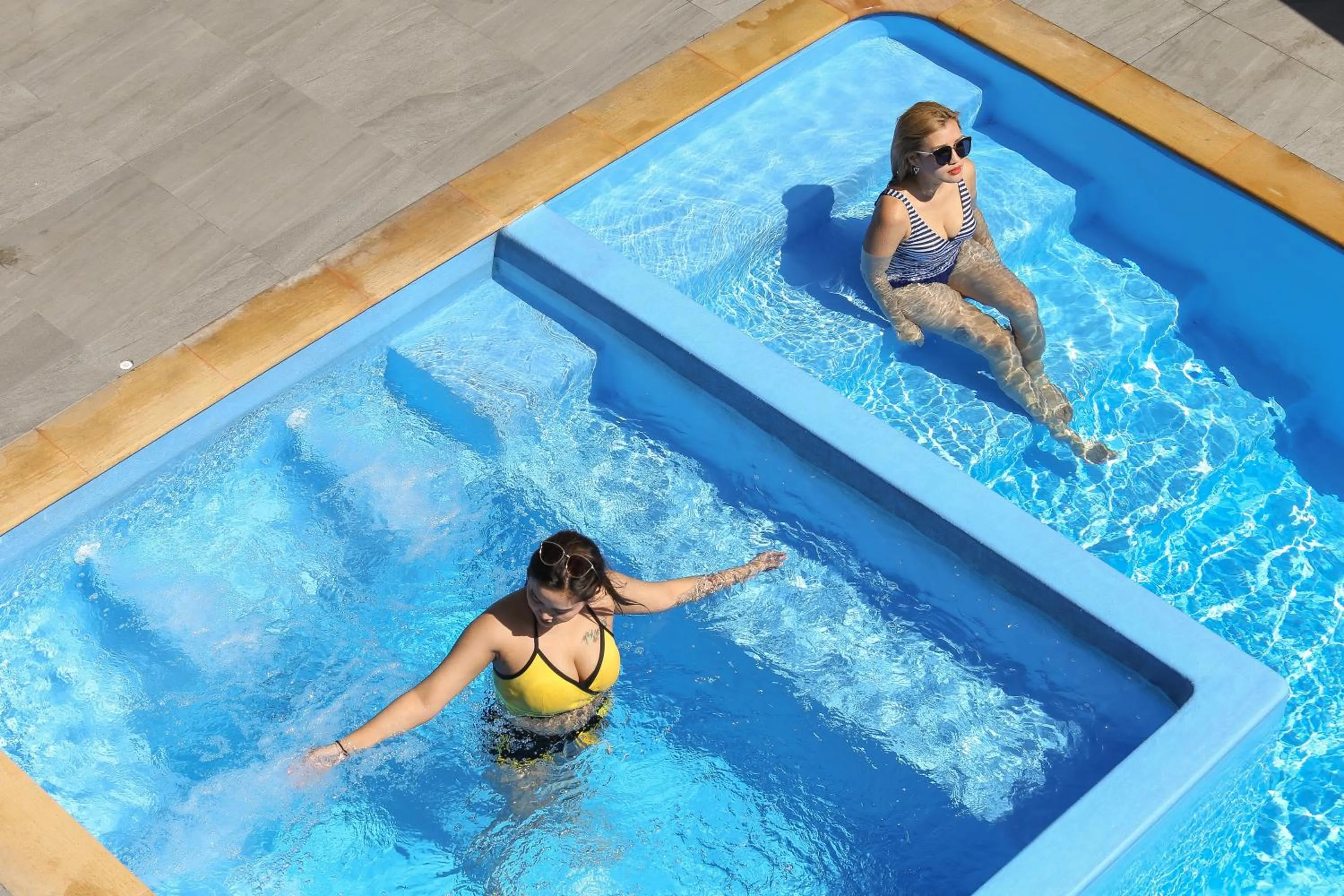 Pool view in Crystal Suites Suvarnbhumi Airport