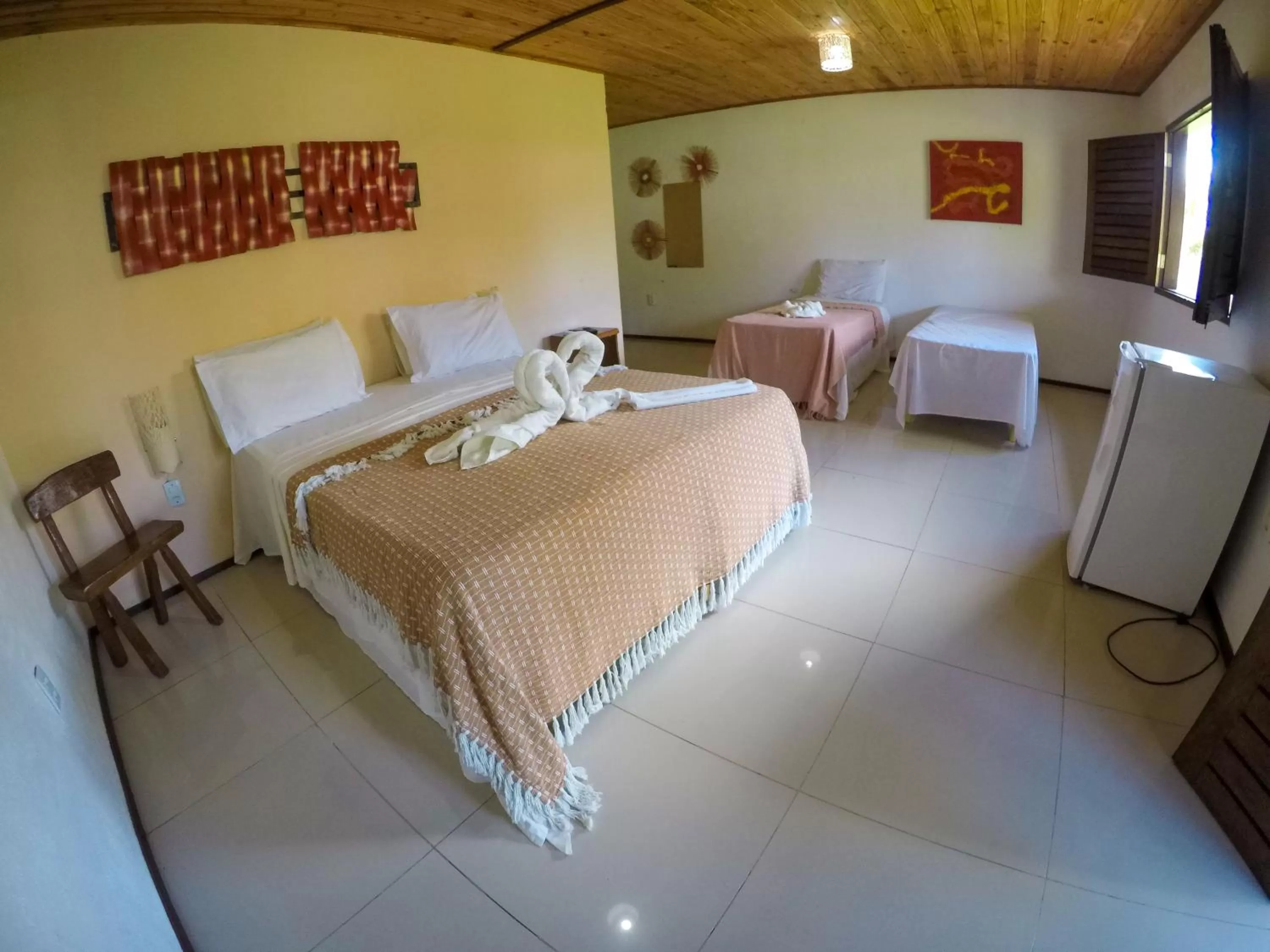 Bed in Pousada e Restaurante Encanto das Águas