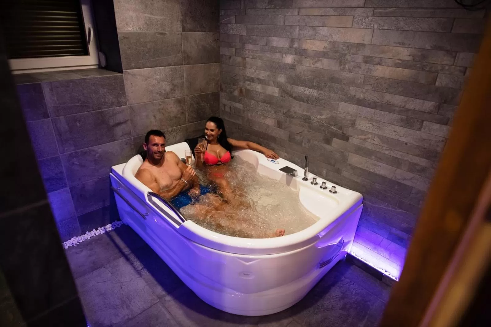Hot Tub in Apartmány Meandry