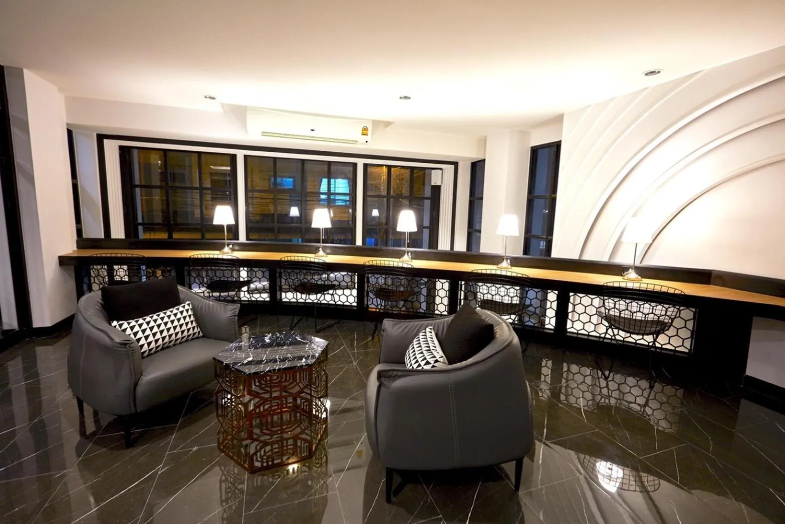 Seating area in Chezzotel Pattaya