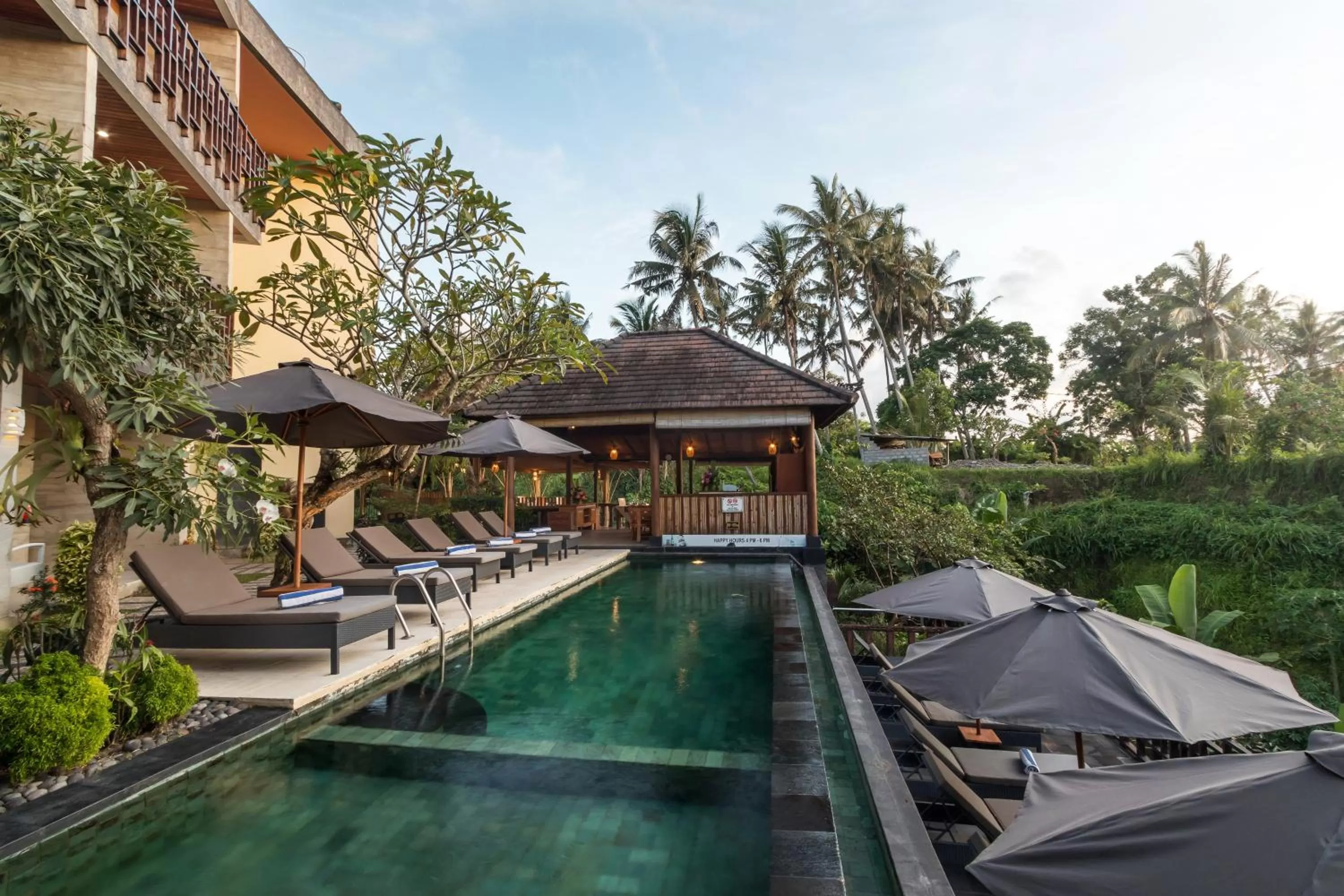 Pool view in Mayura Ubud Retreat