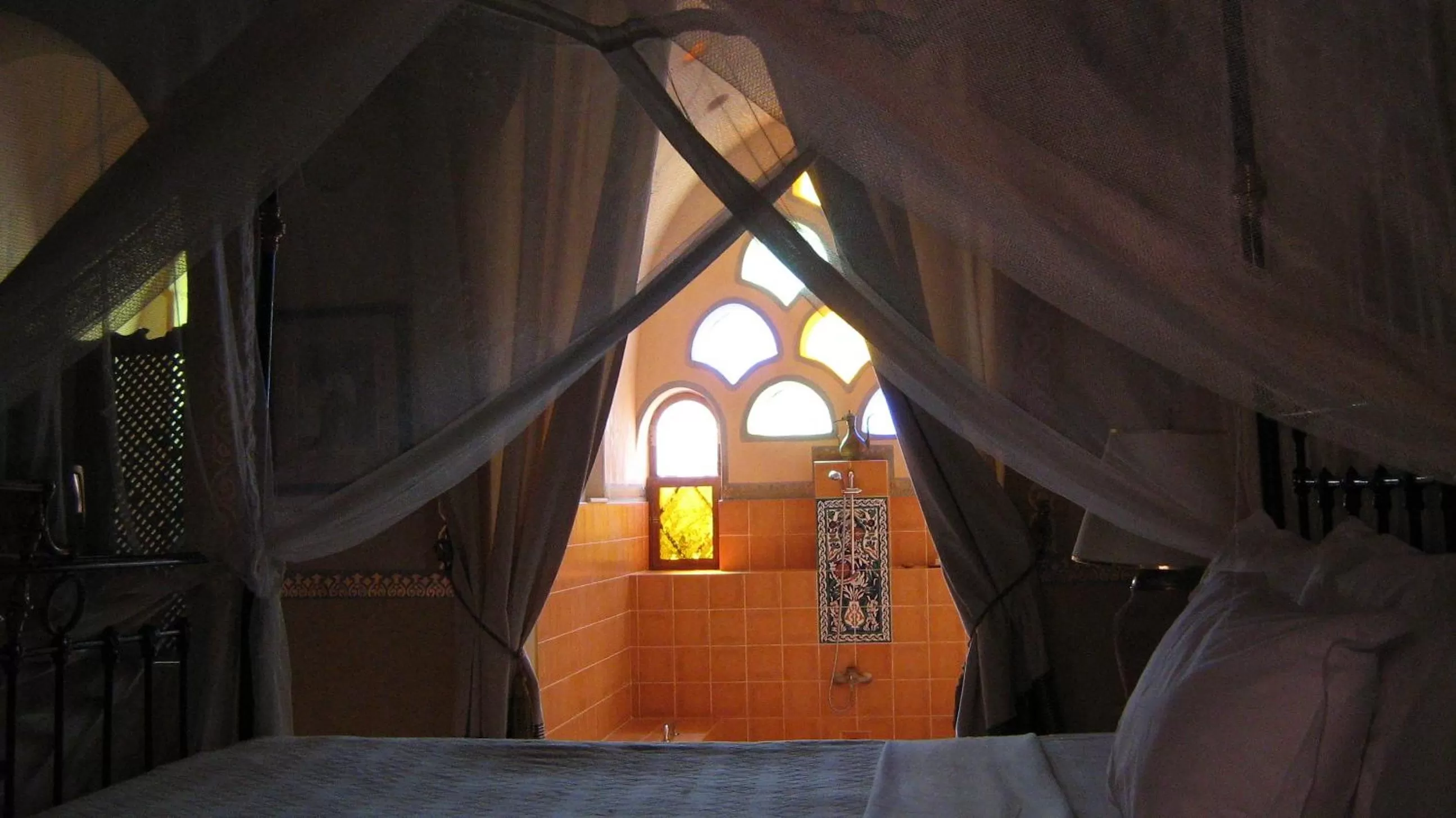 Bedroom, Bed in Al Moudira Hotel