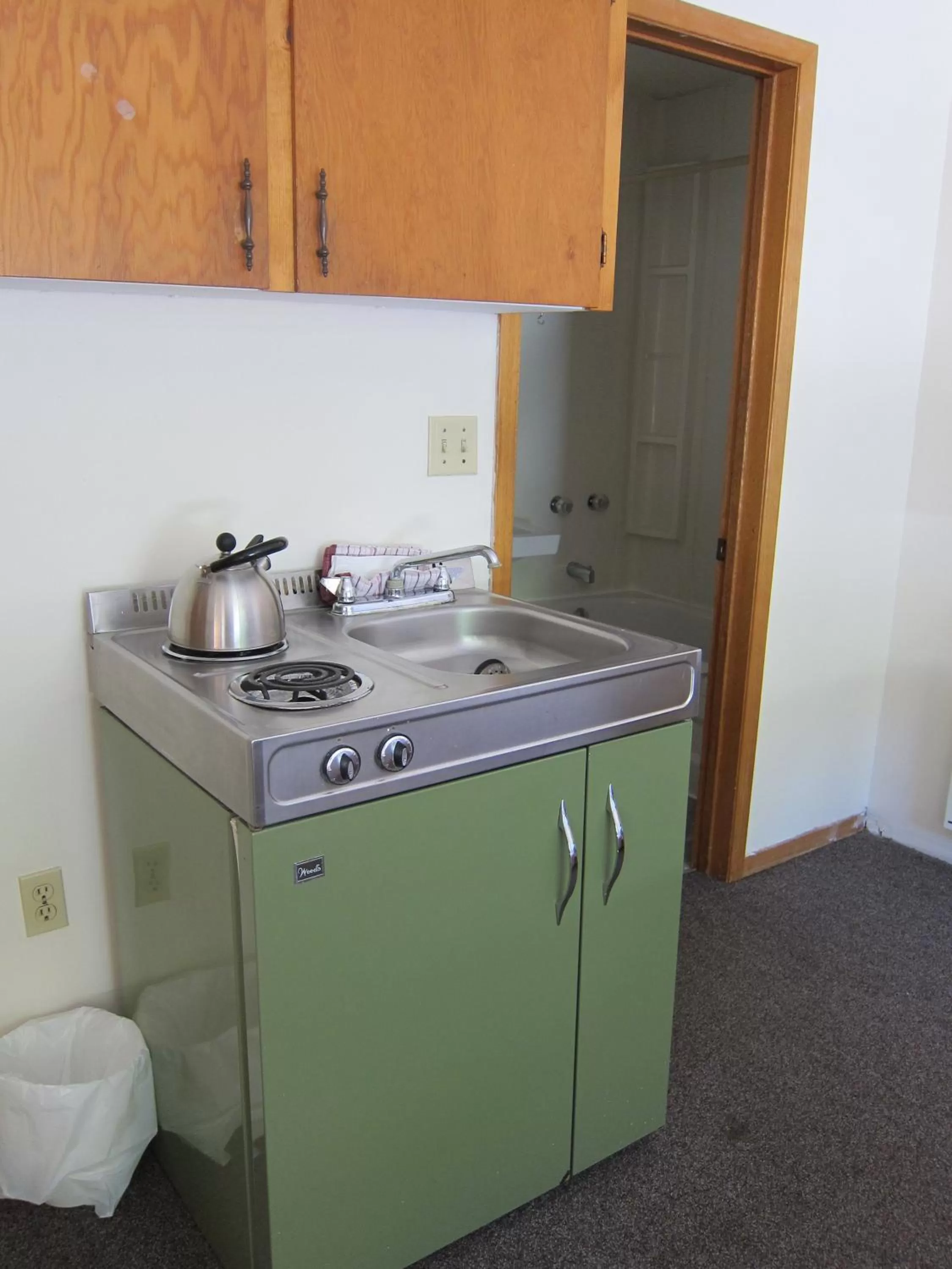 Kitchen or kitchenette in Shine Motel