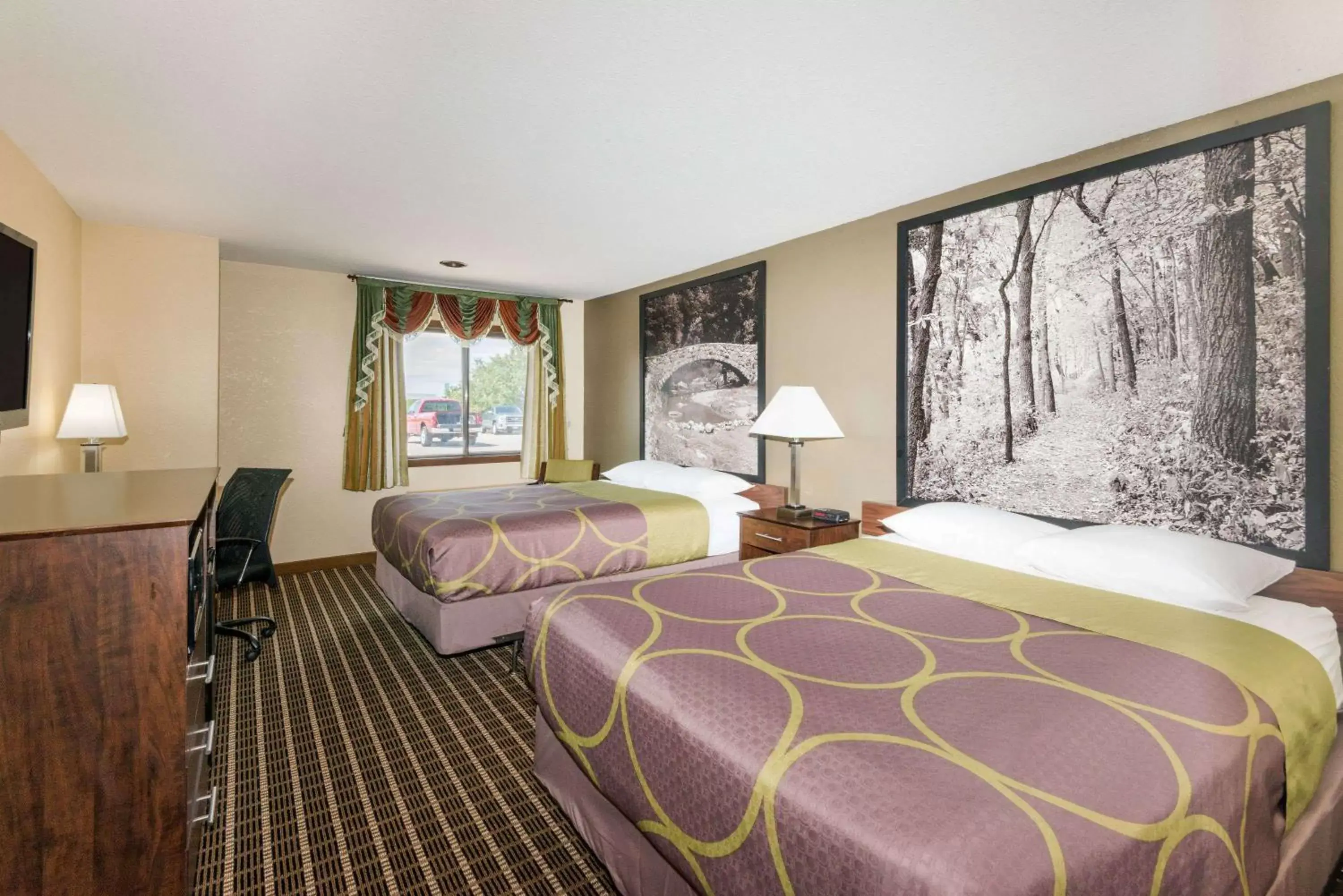 Standard Queen Room with Two Queen Beds - Non-Smoking in Super 8 by Wyndham Webster City IA Standard Queen Room with Two Queen Beds - Non-Smoking in Super 8 by Wyndham Webster City IA