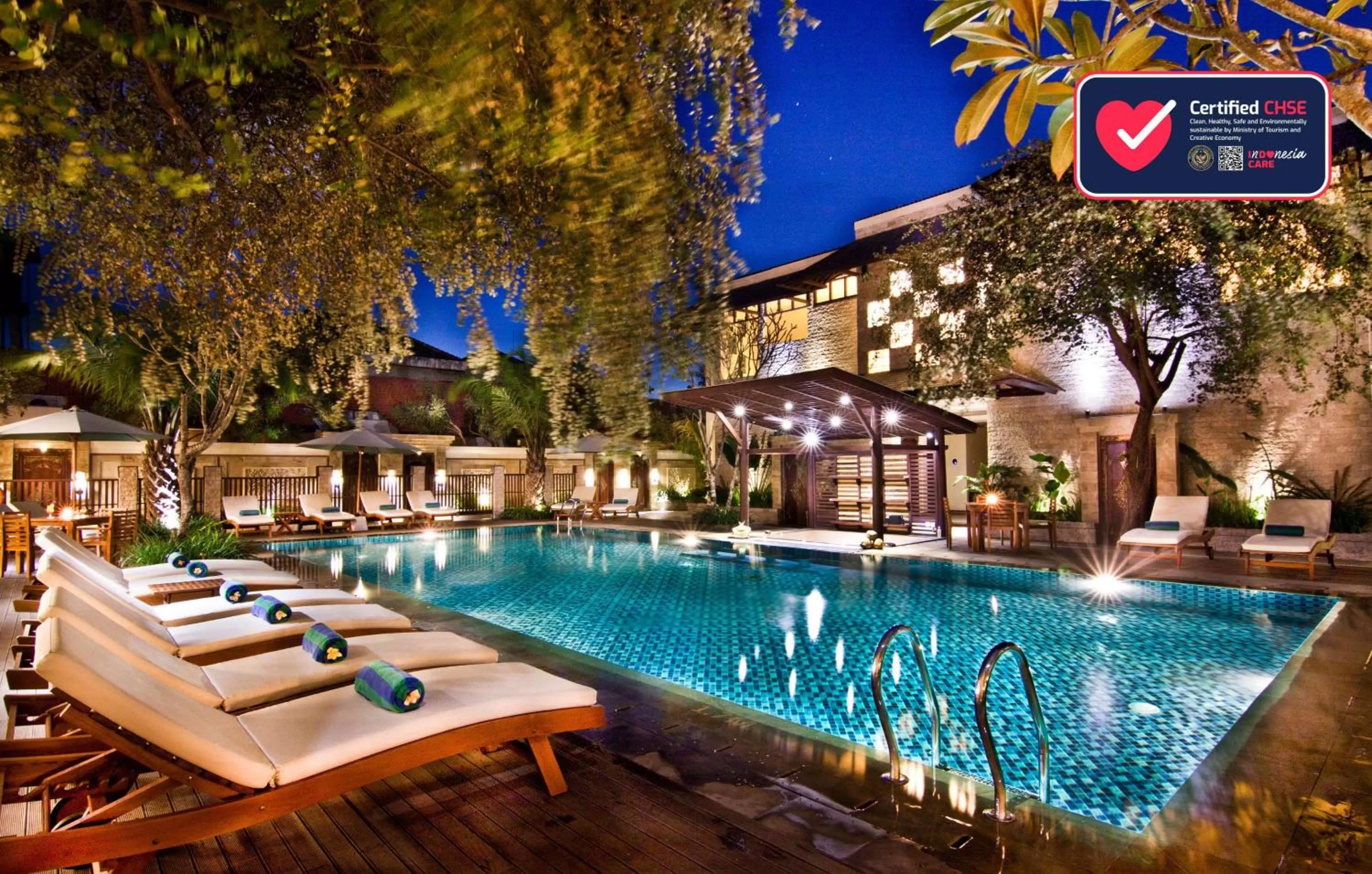 Pool view in Best Western Kuta Villa