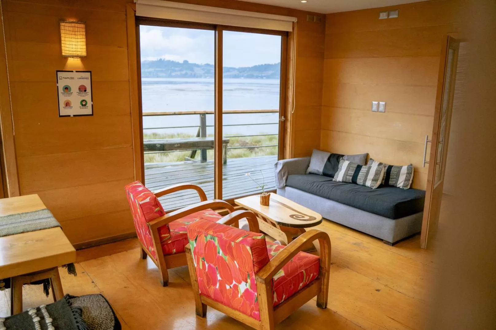 Living room in Palafito 1326 Hotel Boutique Chiloé