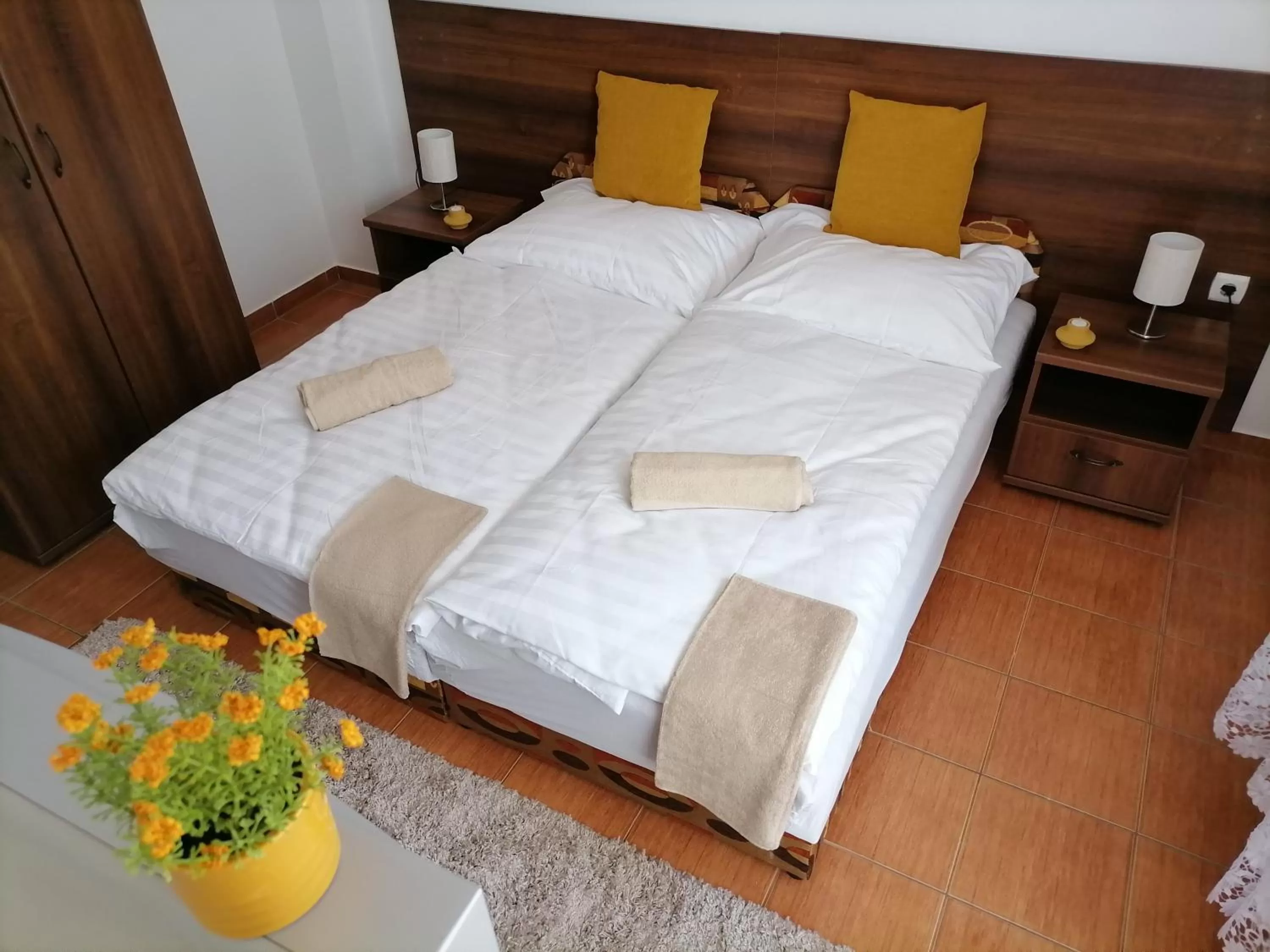 Bed in Aqua Oazis Apartman